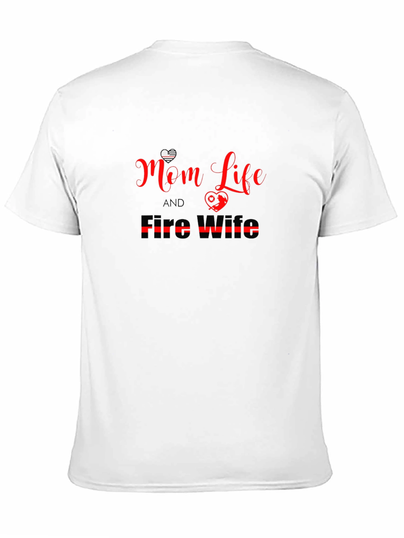 Mom Life & Fire Wife Black Graphic Tee