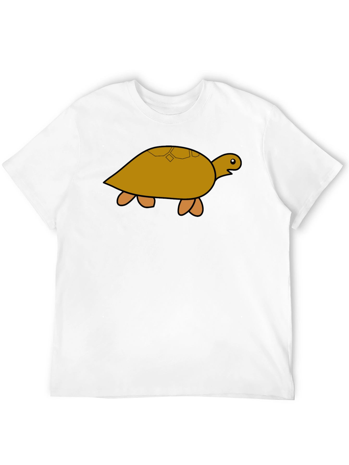 Turtle Graphic T-Shirt - Black Cotton Tee