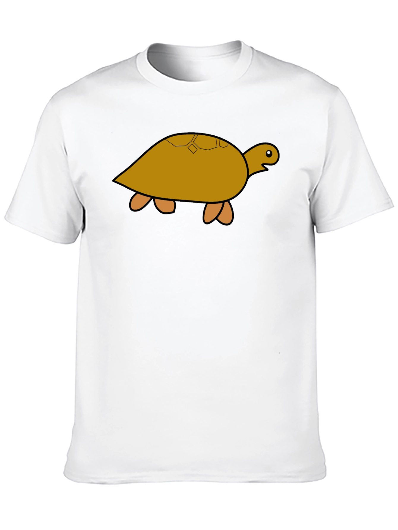 Turtle Graphic T-Shirt - Black Cotton Tee