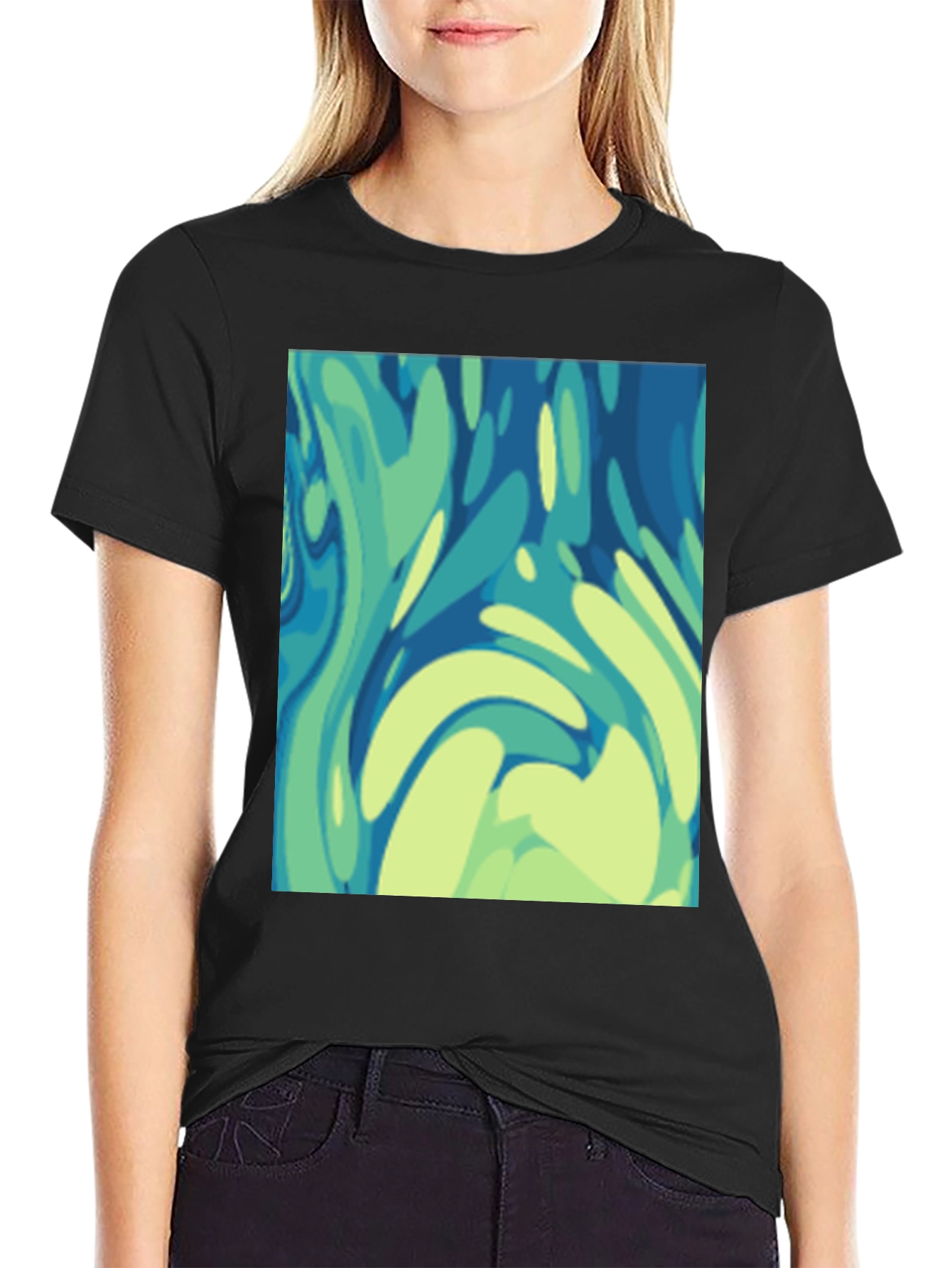 Abstract Art Graphic Tee - Modern Style