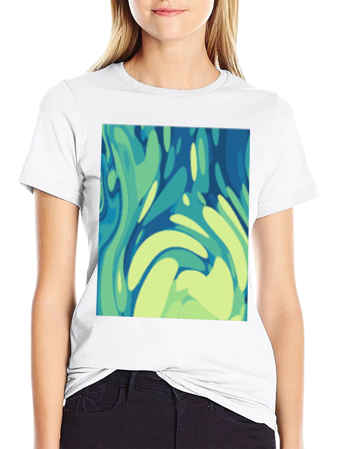 Abstract Art Graphic Tee - Modern Style