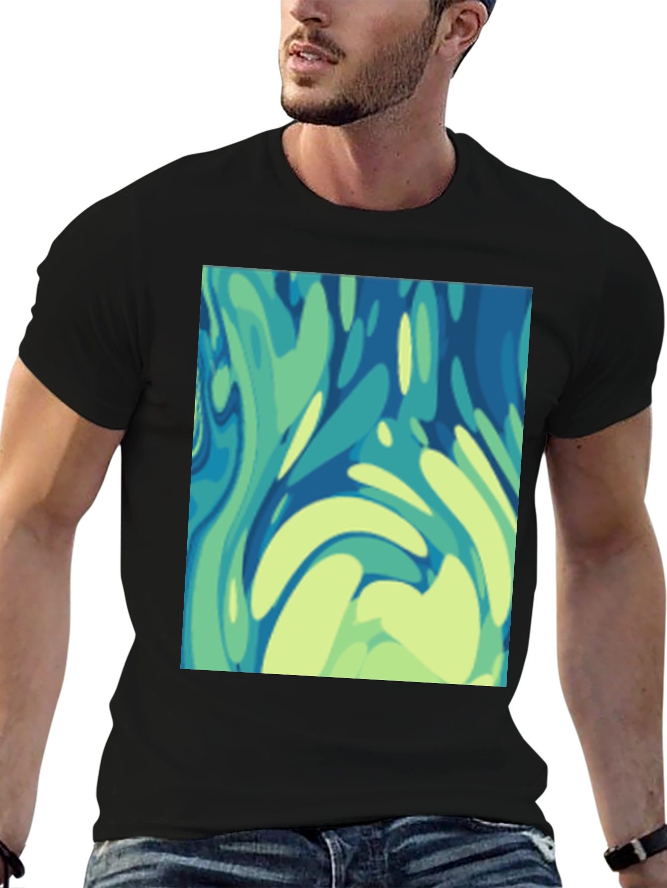Abstract Art Graphic Tee - Modern Style