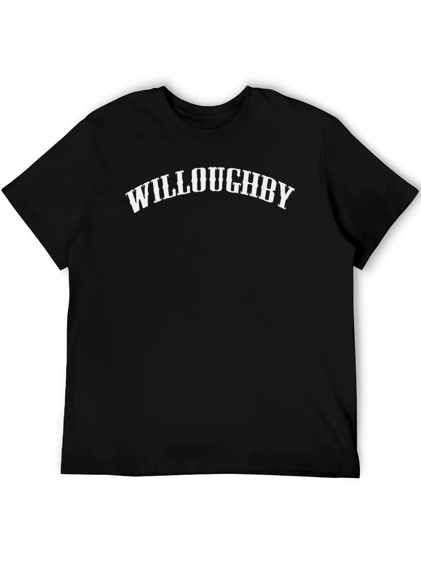 Willoughby Black Cotton Graphic Tee