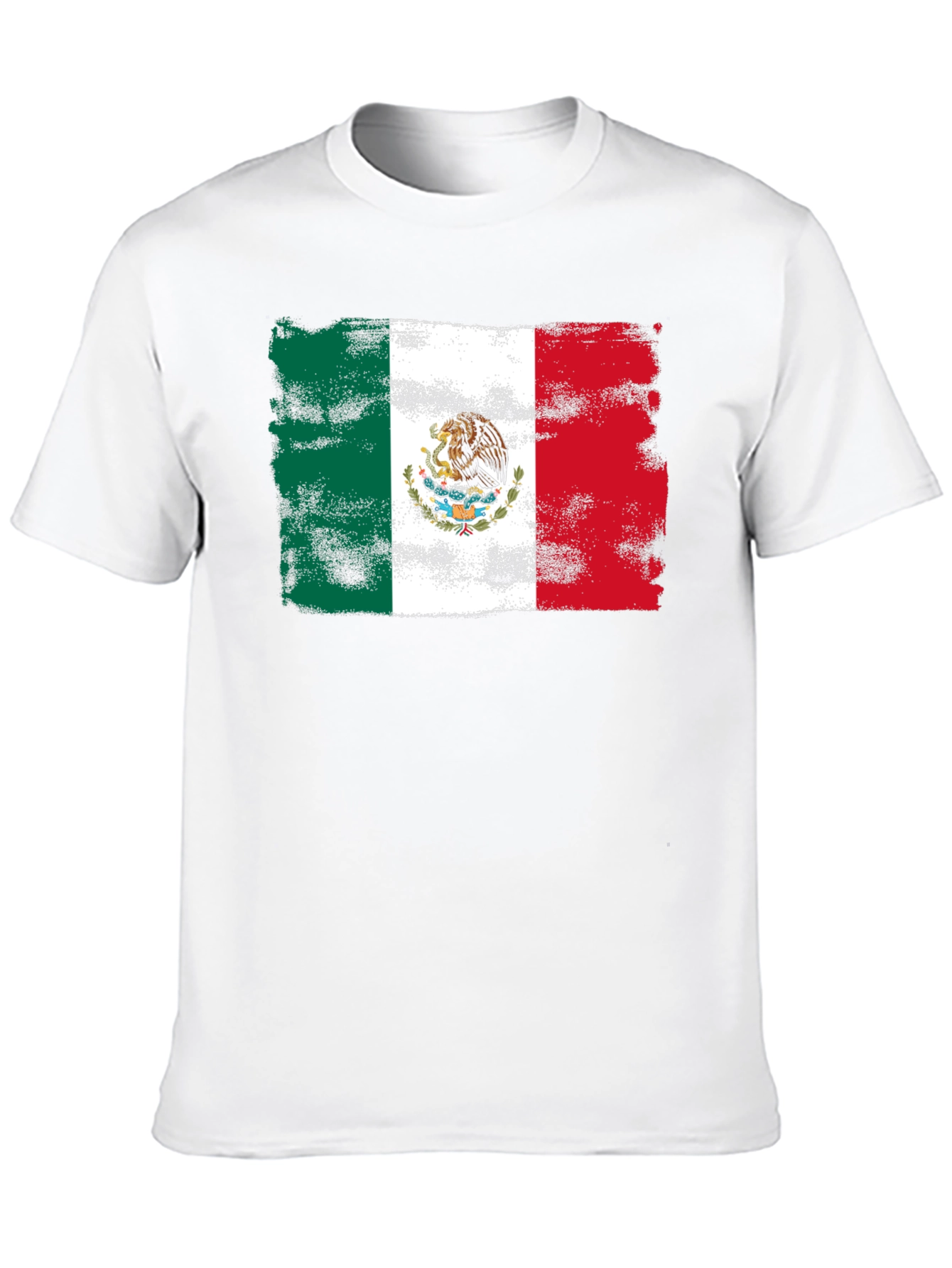 Mexico Flag T-Shirt Distressed Graphic Tee