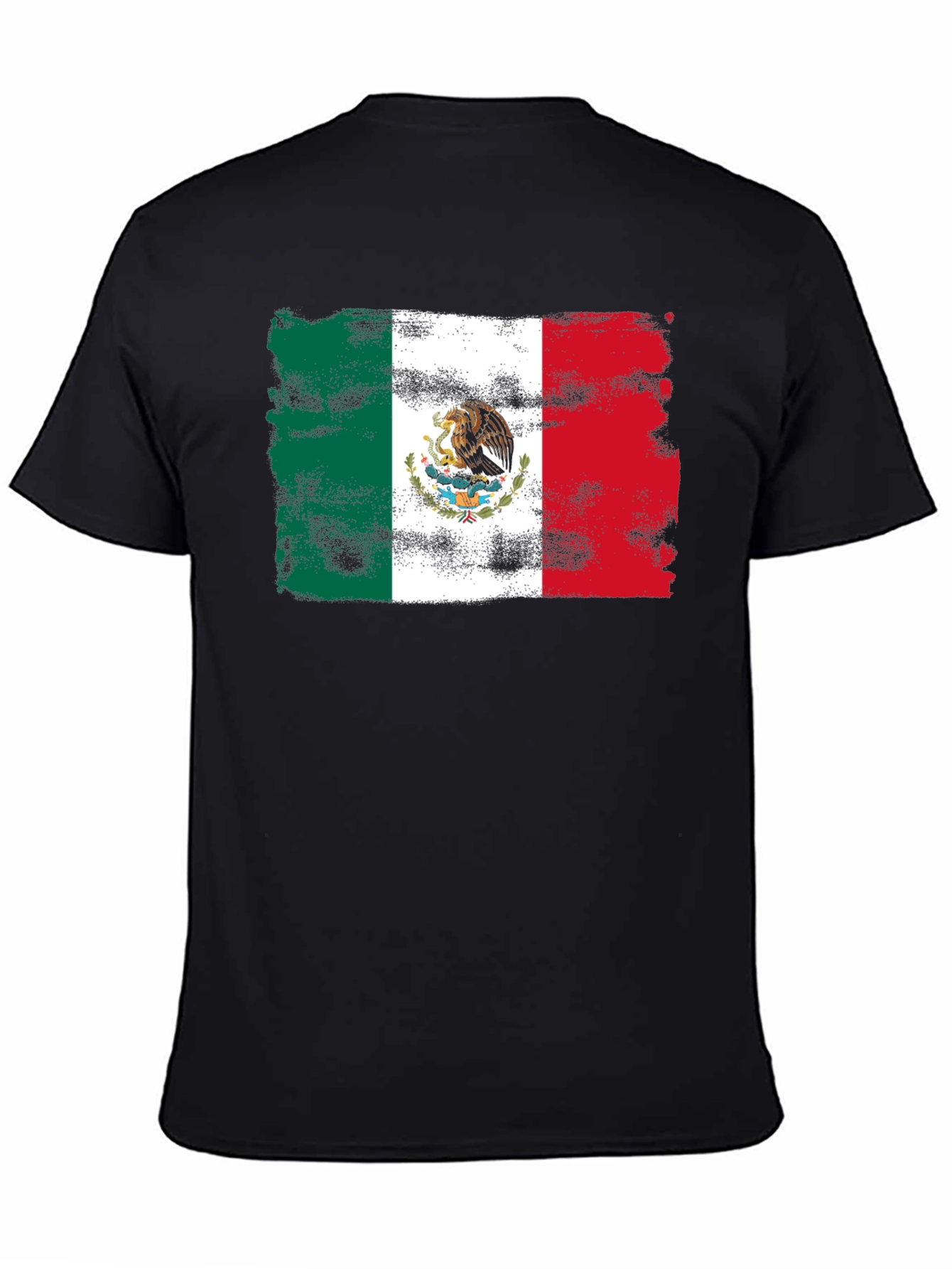 Mexico Flag T-Shirt Distressed Graphic Tee