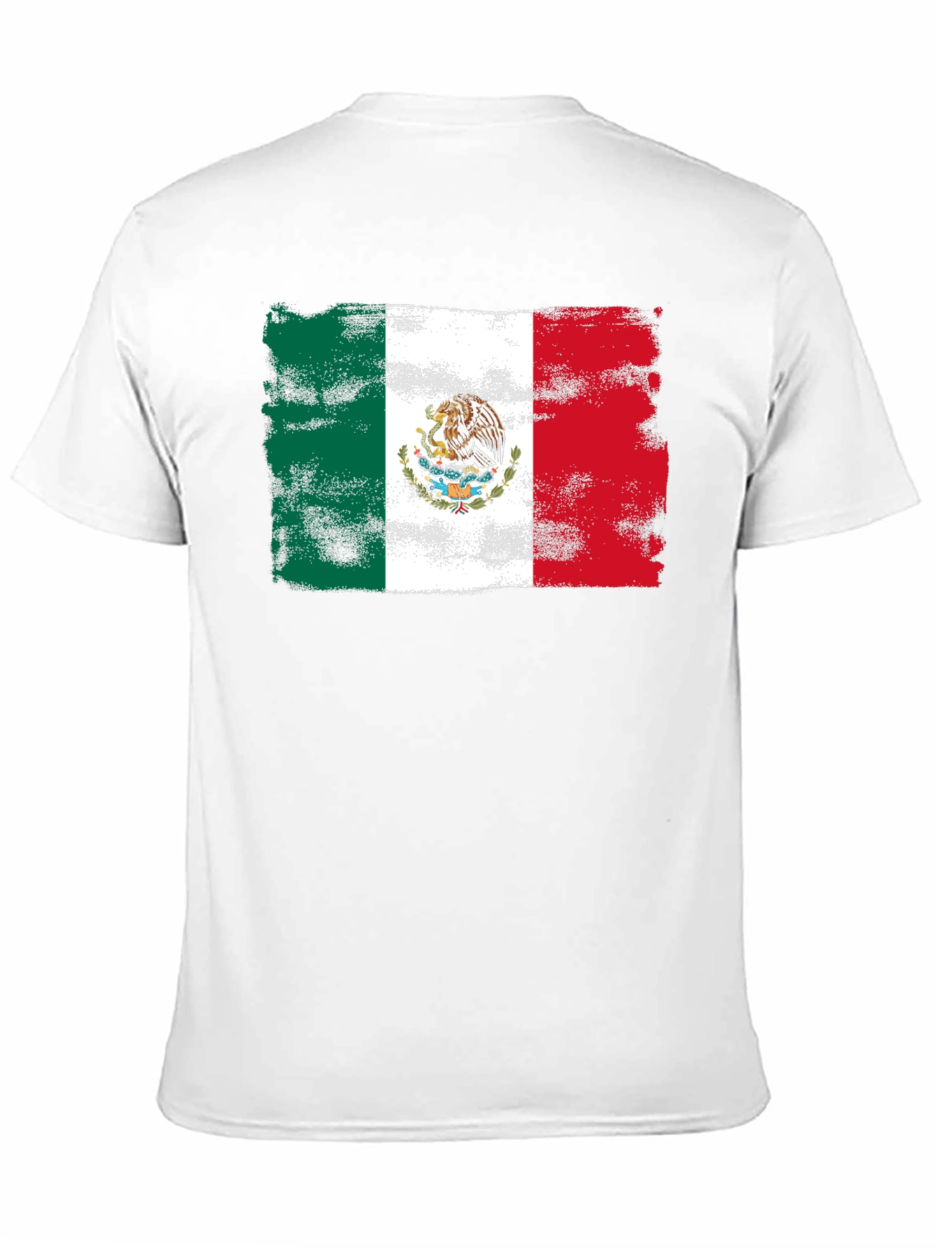 Mexico Flag T-Shirt Distressed Graphic Tee