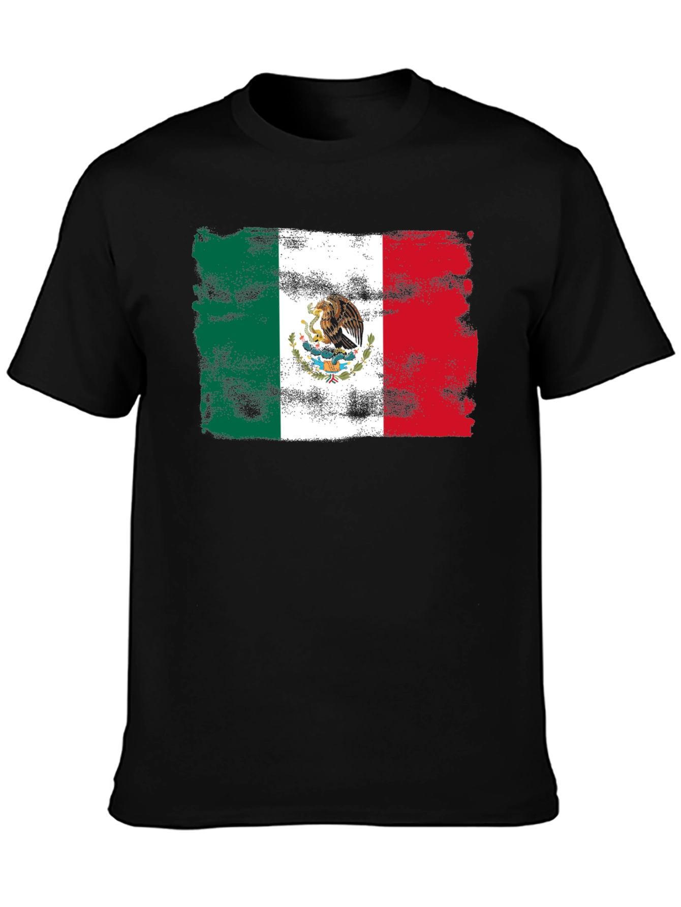 Mexico Flag T-Shirt Distressed Graphic Tee