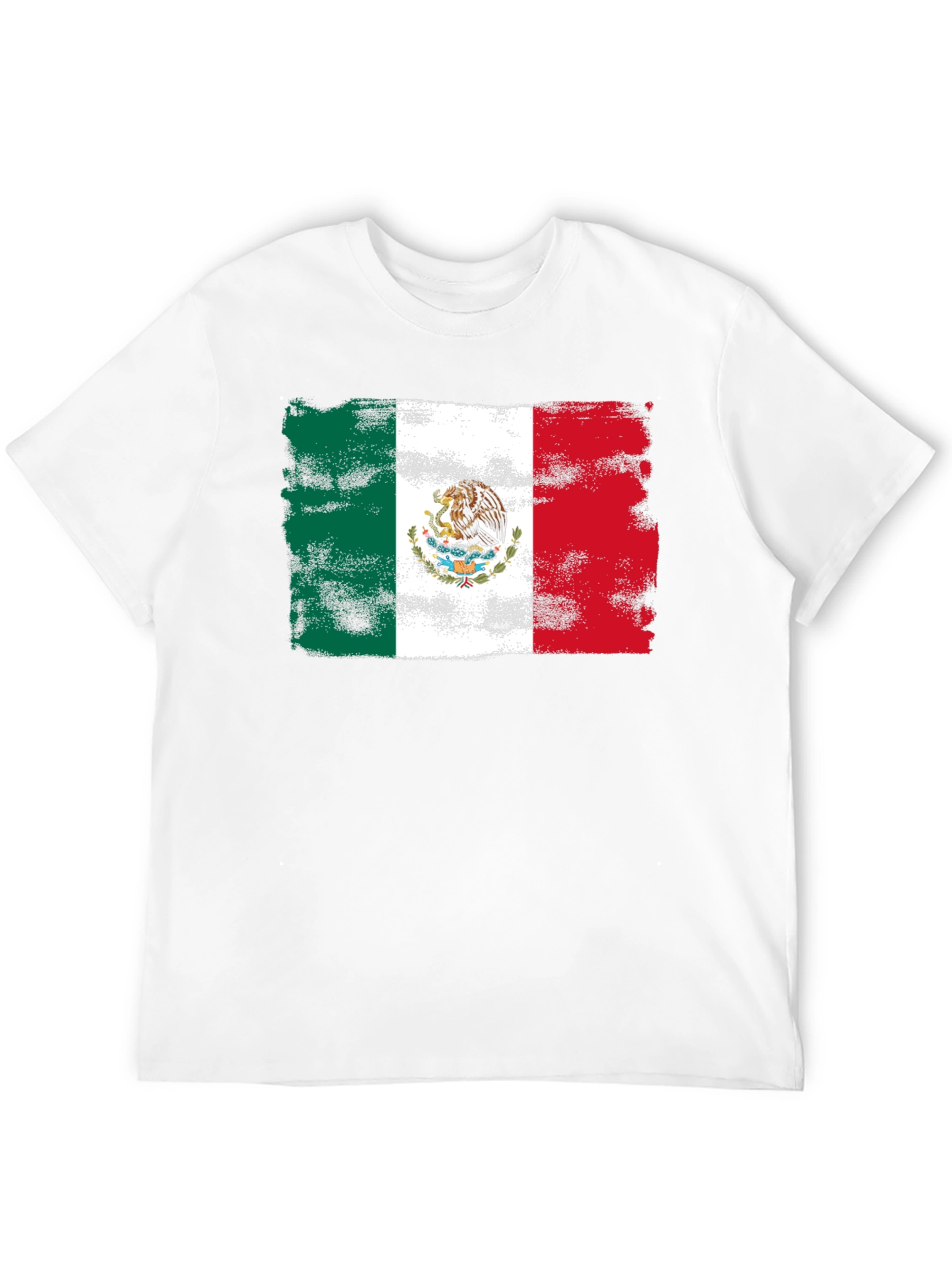 Mexico Flag T-Shirt Distressed Graphic Tee