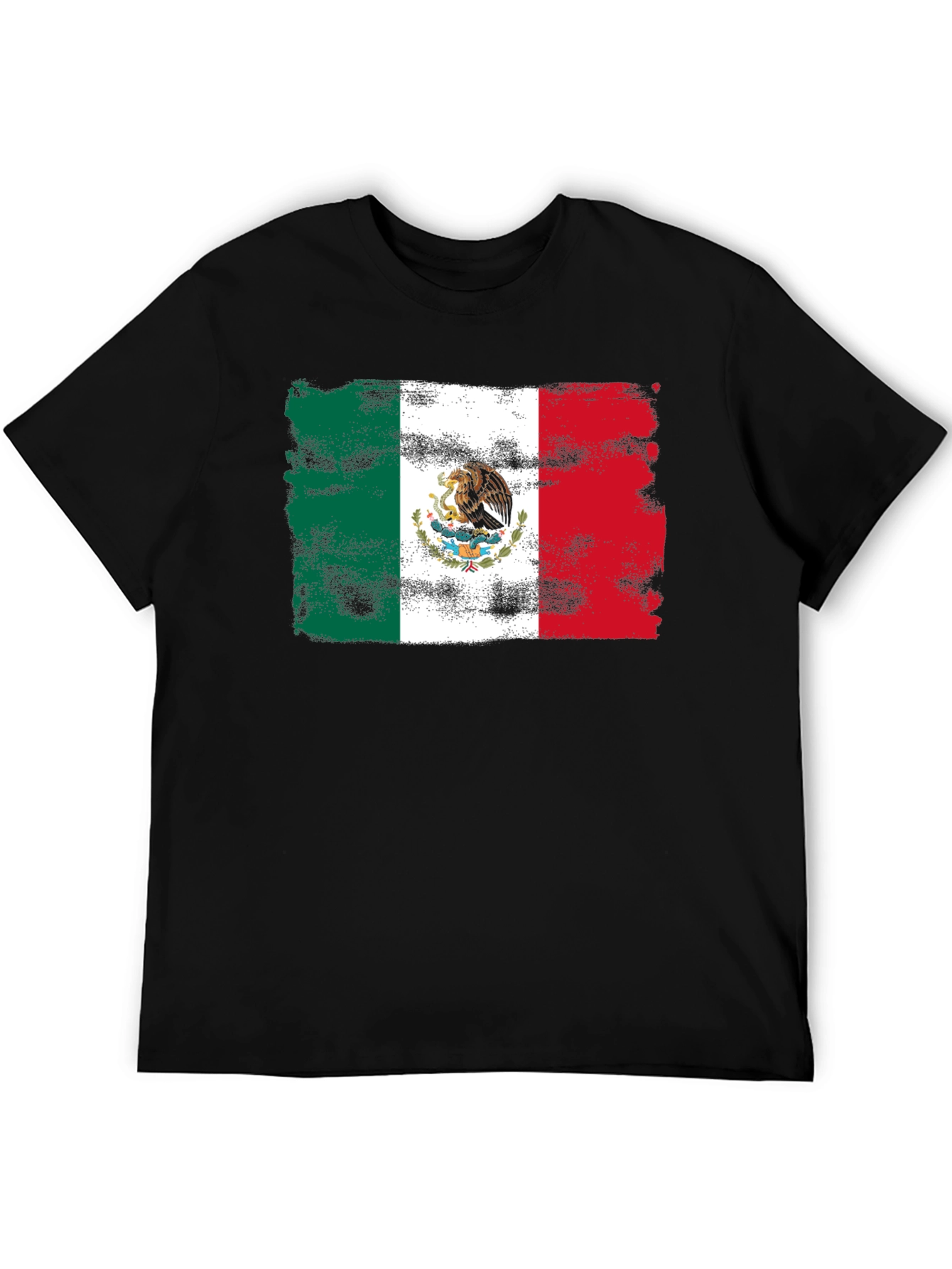 Mexico Flag T-Shirt Distressed Graphic Tee