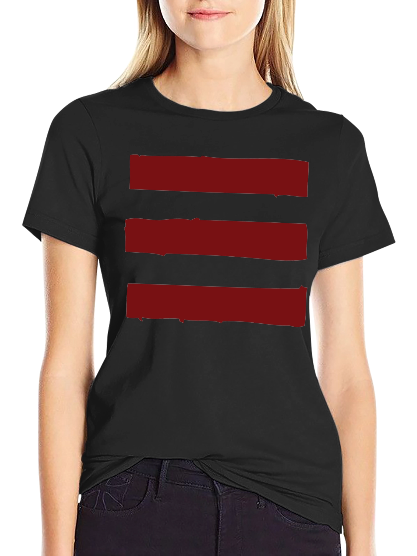 Red Stripes Graphic Tee - Casual Comfort