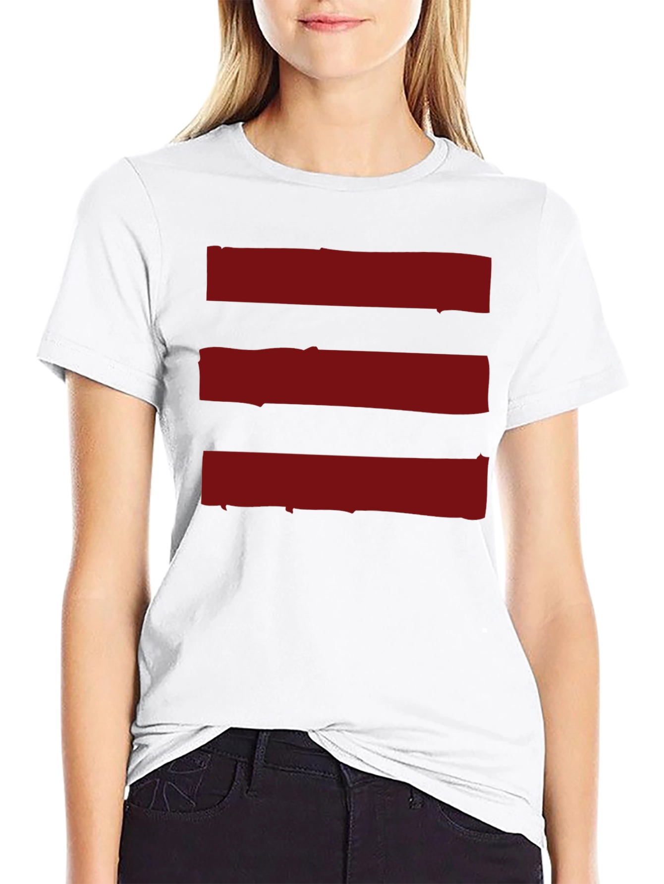 Red Stripes Graphic Tee - Casual Comfort