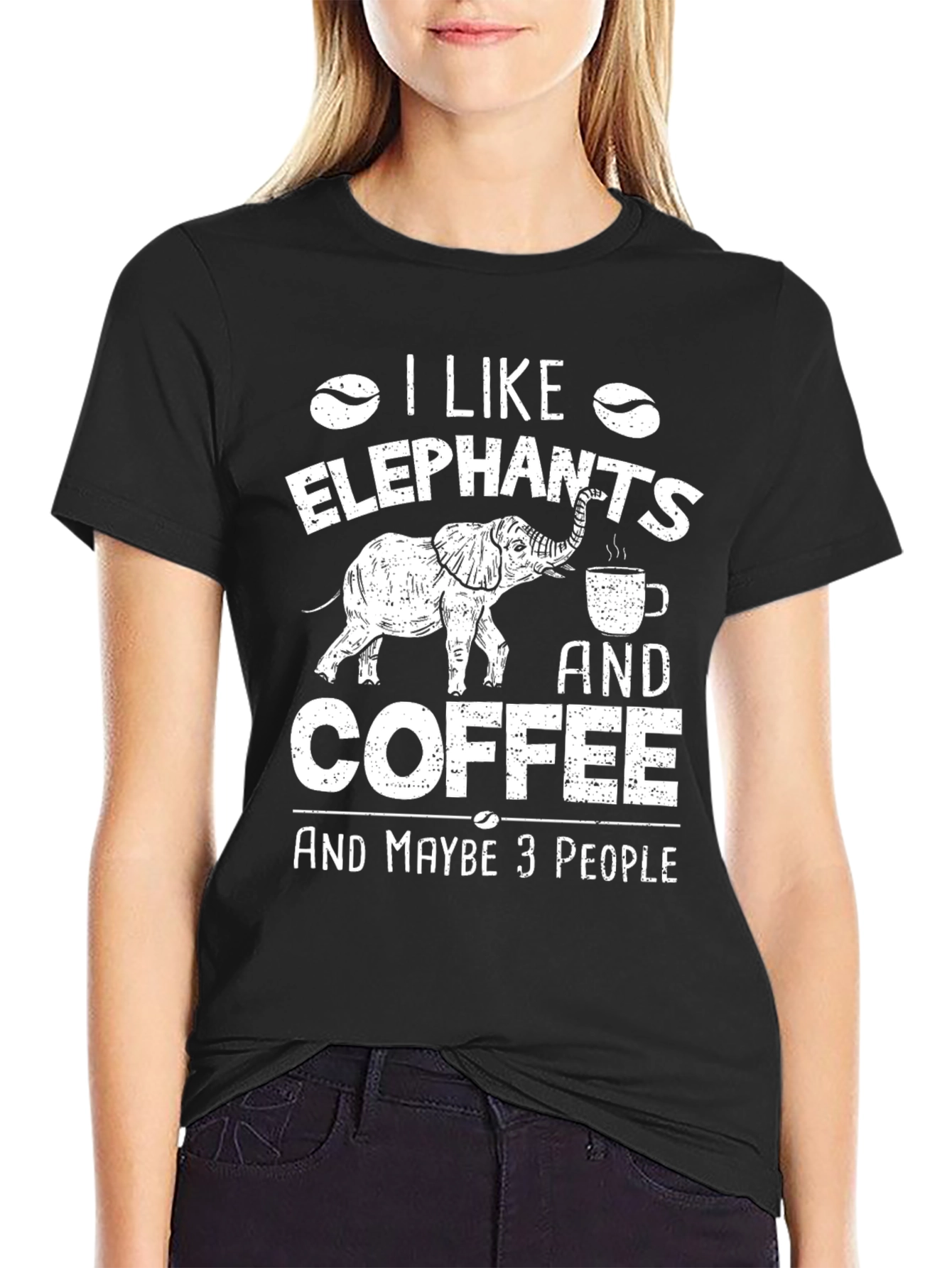 I Like Elephants and Coffee T-Shirt