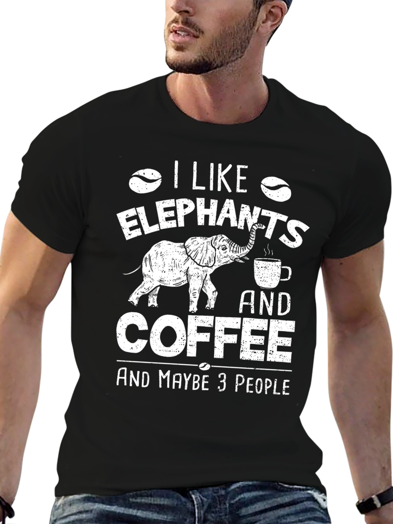 I Like Elephants and Coffee T-Shirt