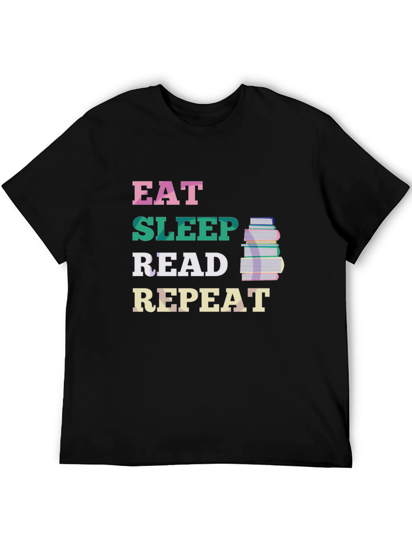 Eat Sleep Read Repeat T-Shirt - Book Lover Tee