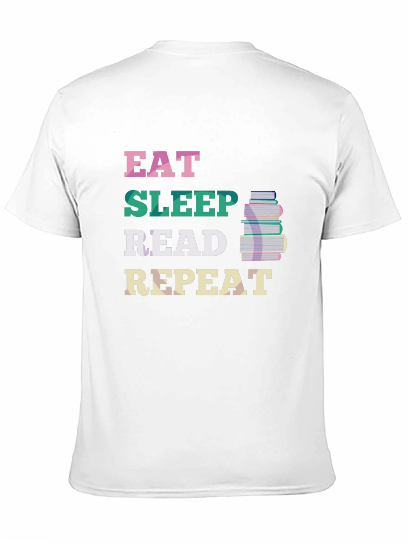 Eat Sleep Read Repeat T-Shirt - Book Lover Tee