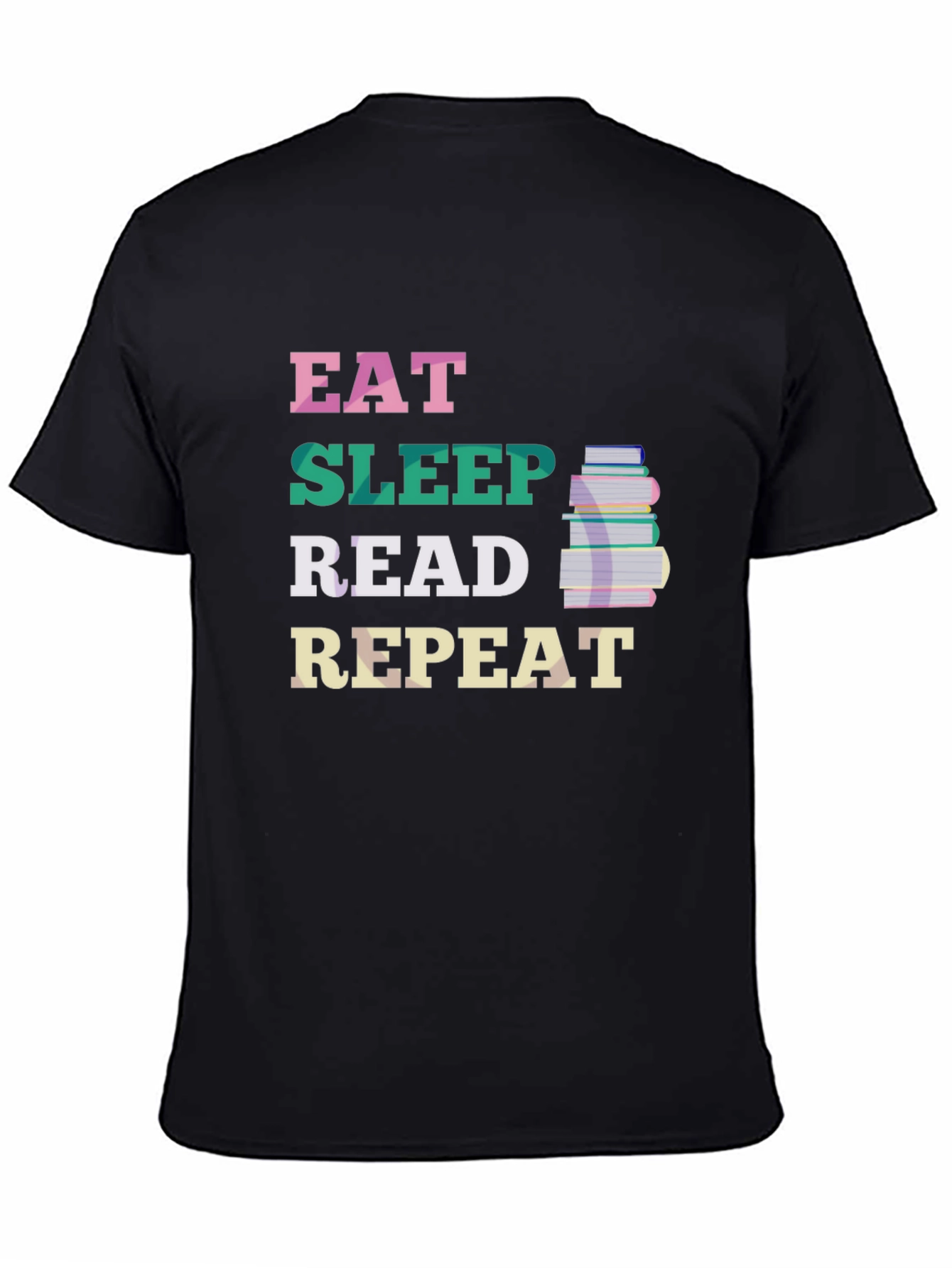Eat Sleep Read Repeat T-Shirt - Book Lover Tee
