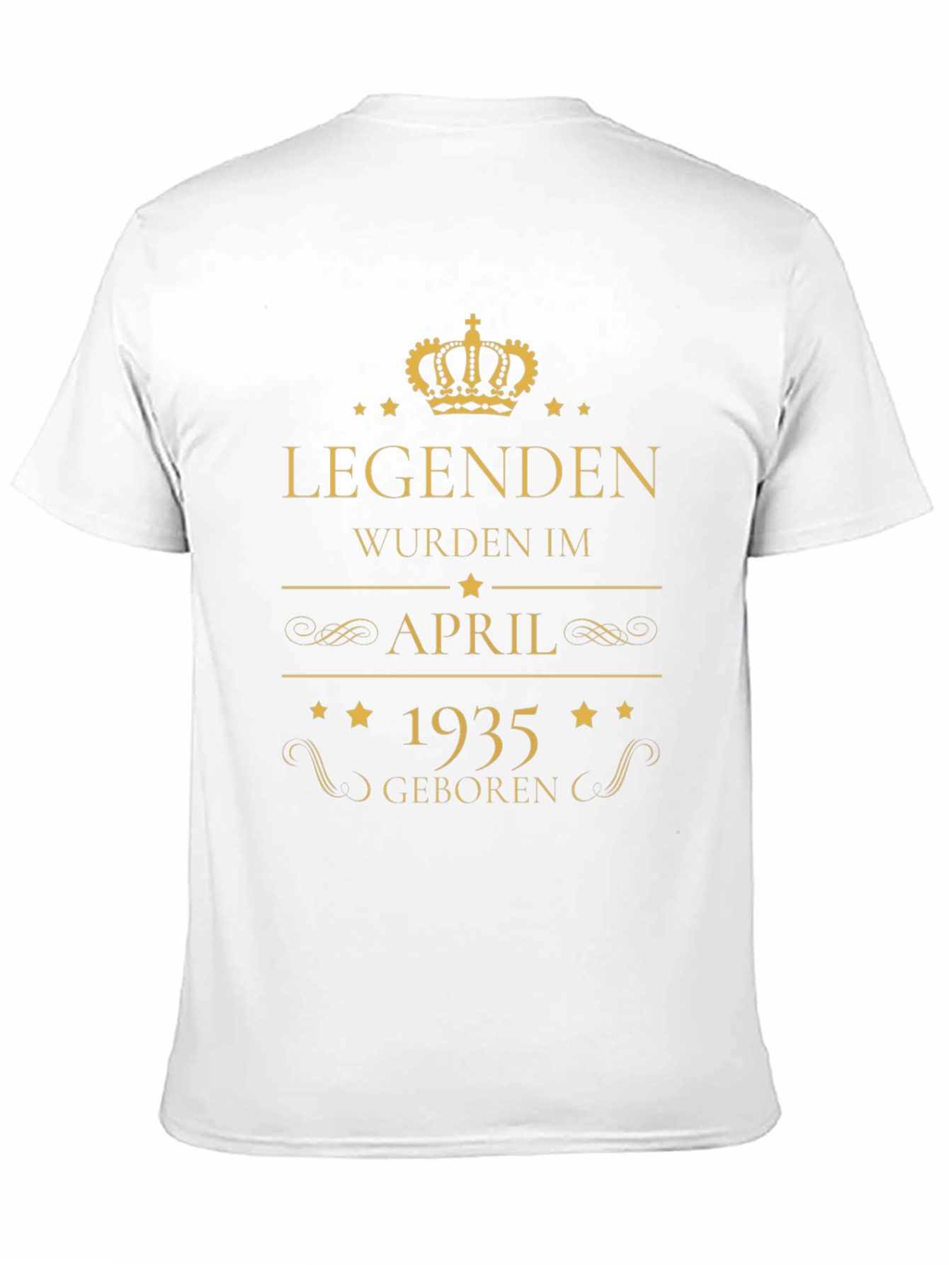 Legends Born in April 1935 Black T-Shirt