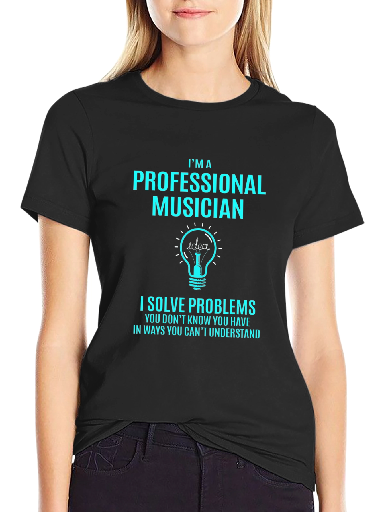 Professional Musician T-Shirt - Idea Lightbulb Design
