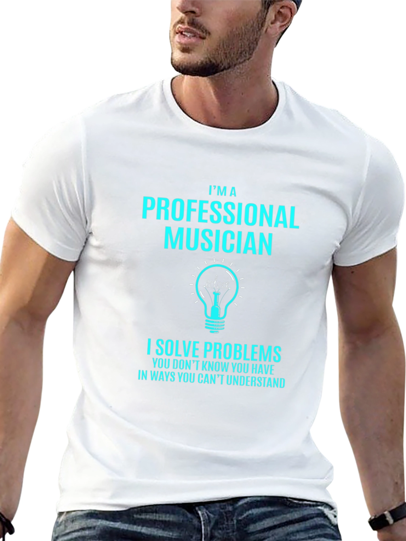 Professional Musician T-Shirt - Idea Lightbulb Design