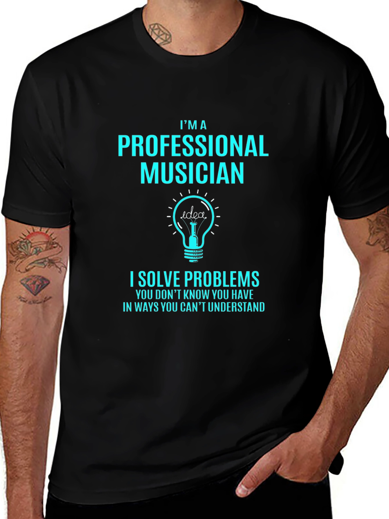 Professional Musician T-Shirt - Idea Lightbulb Design