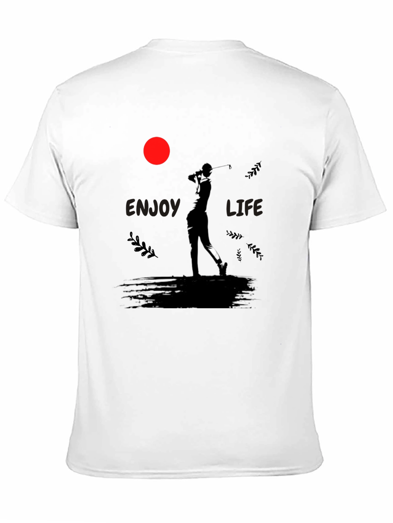 Enjoy Life Golfer Graphic Tee - Black