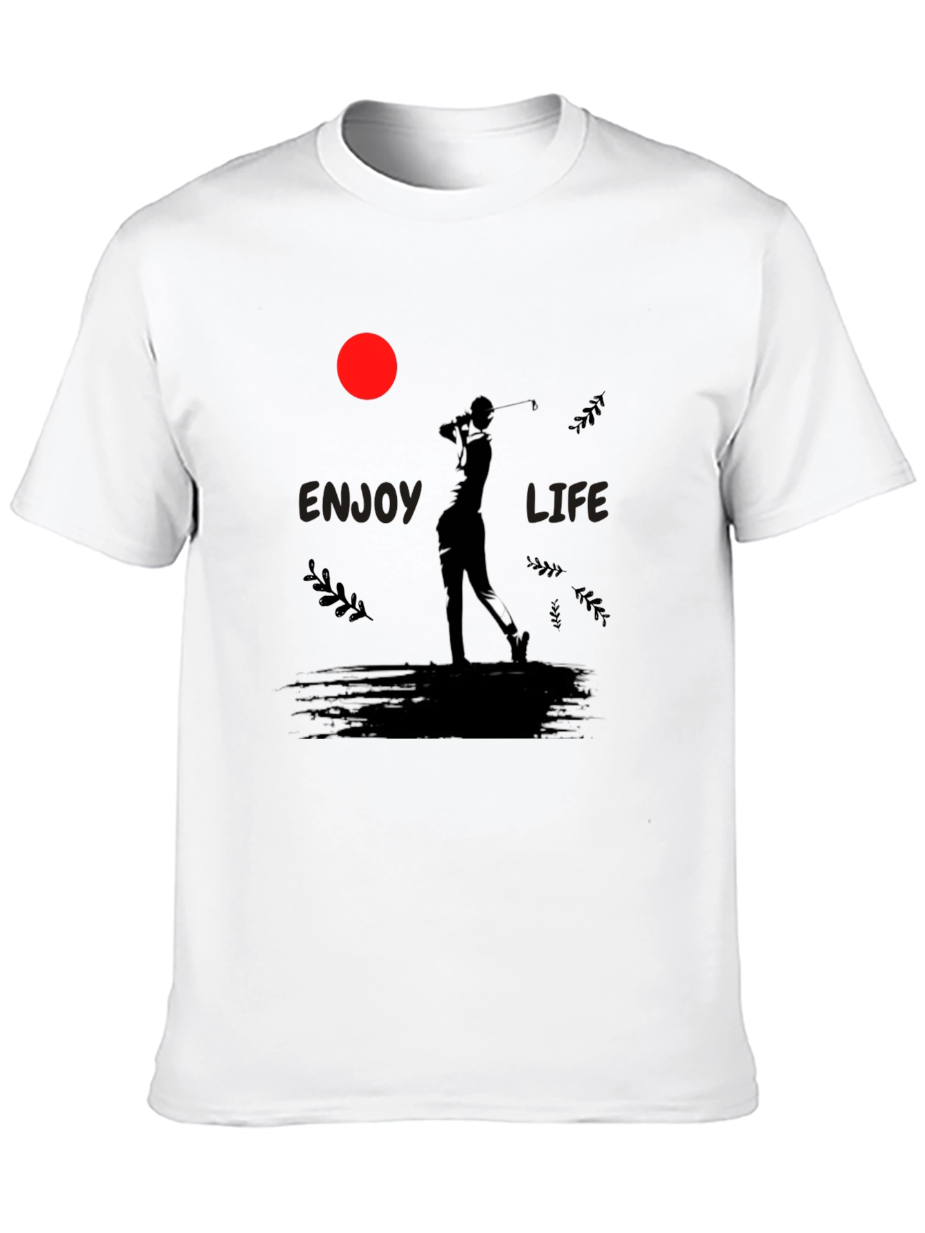 Enjoy Life Golfer Graphic Tee - Black