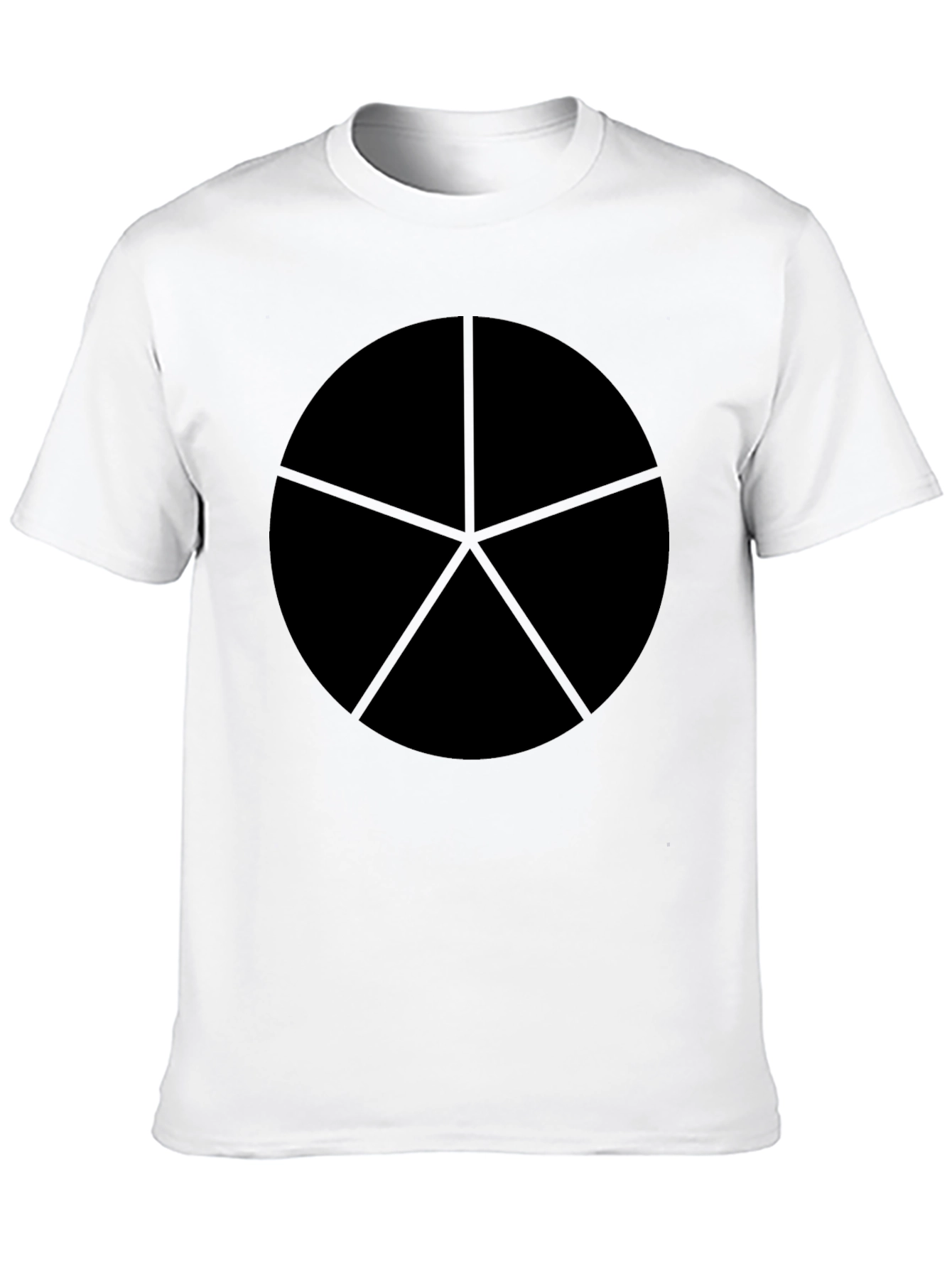 Geometric Star Circle Black Graphic Tee