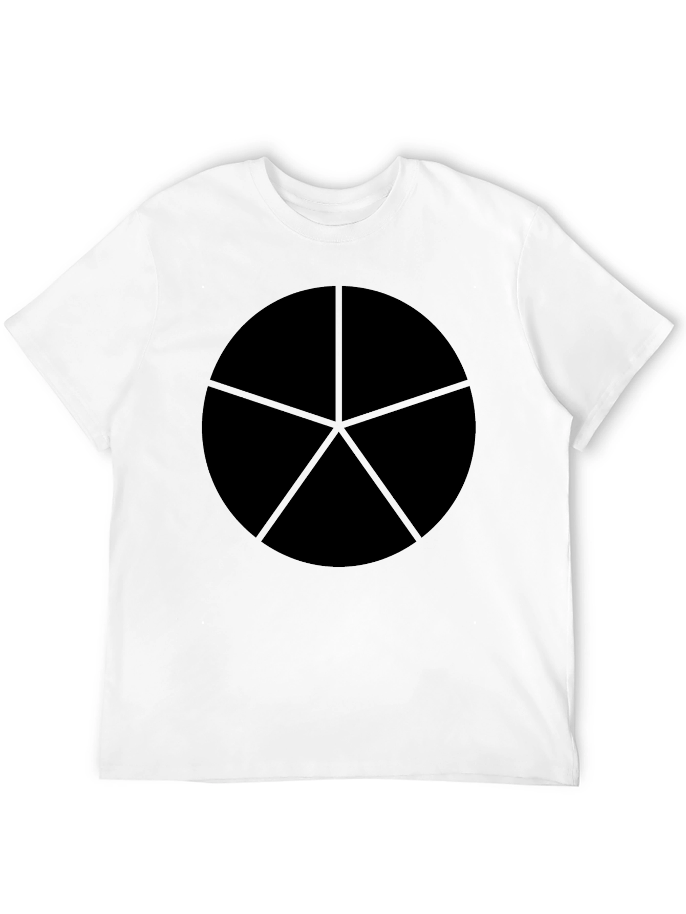 Geometric Star Circle Black Graphic Tee
