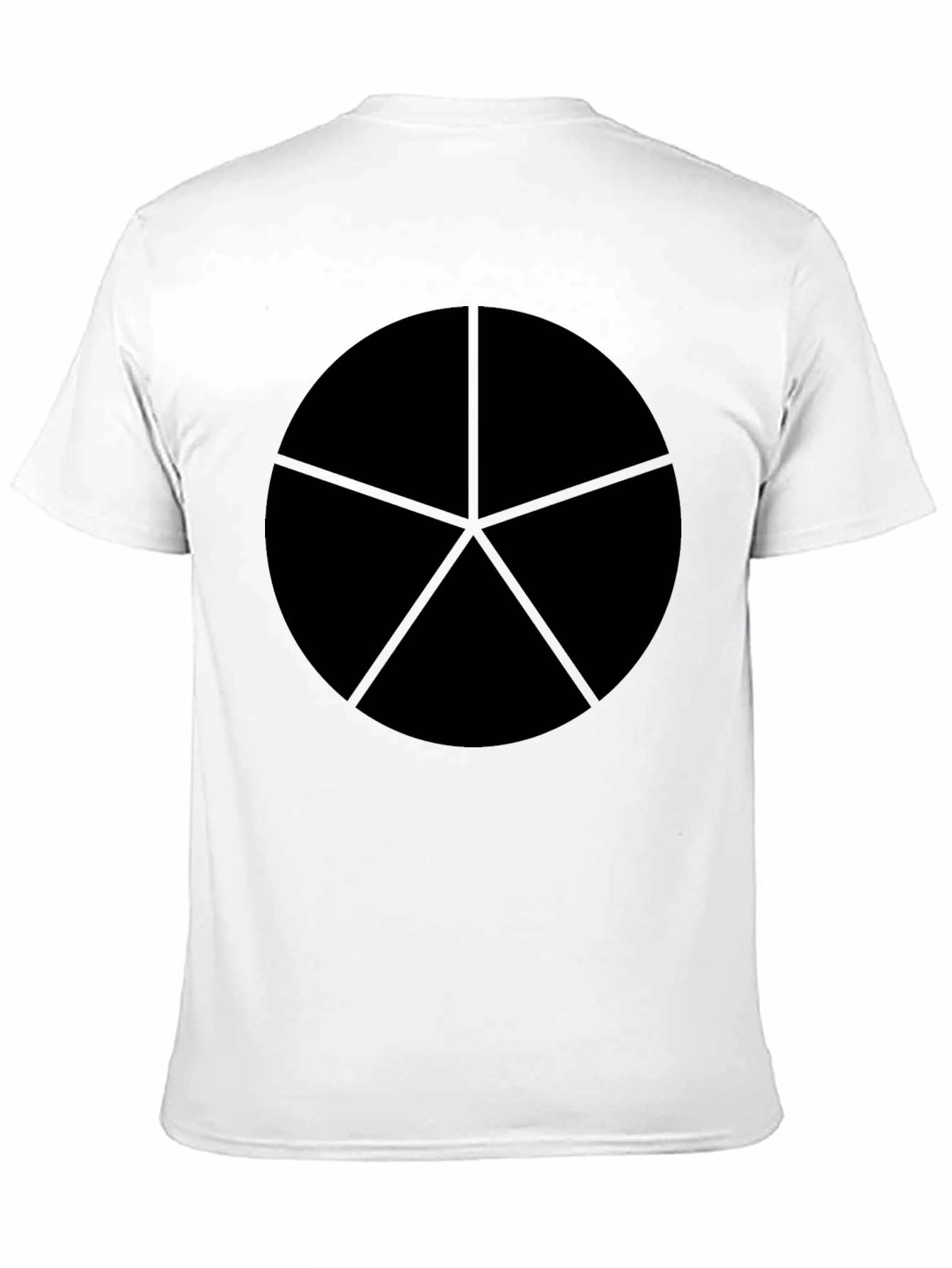 Geometric Star Circle Black Graphic Tee