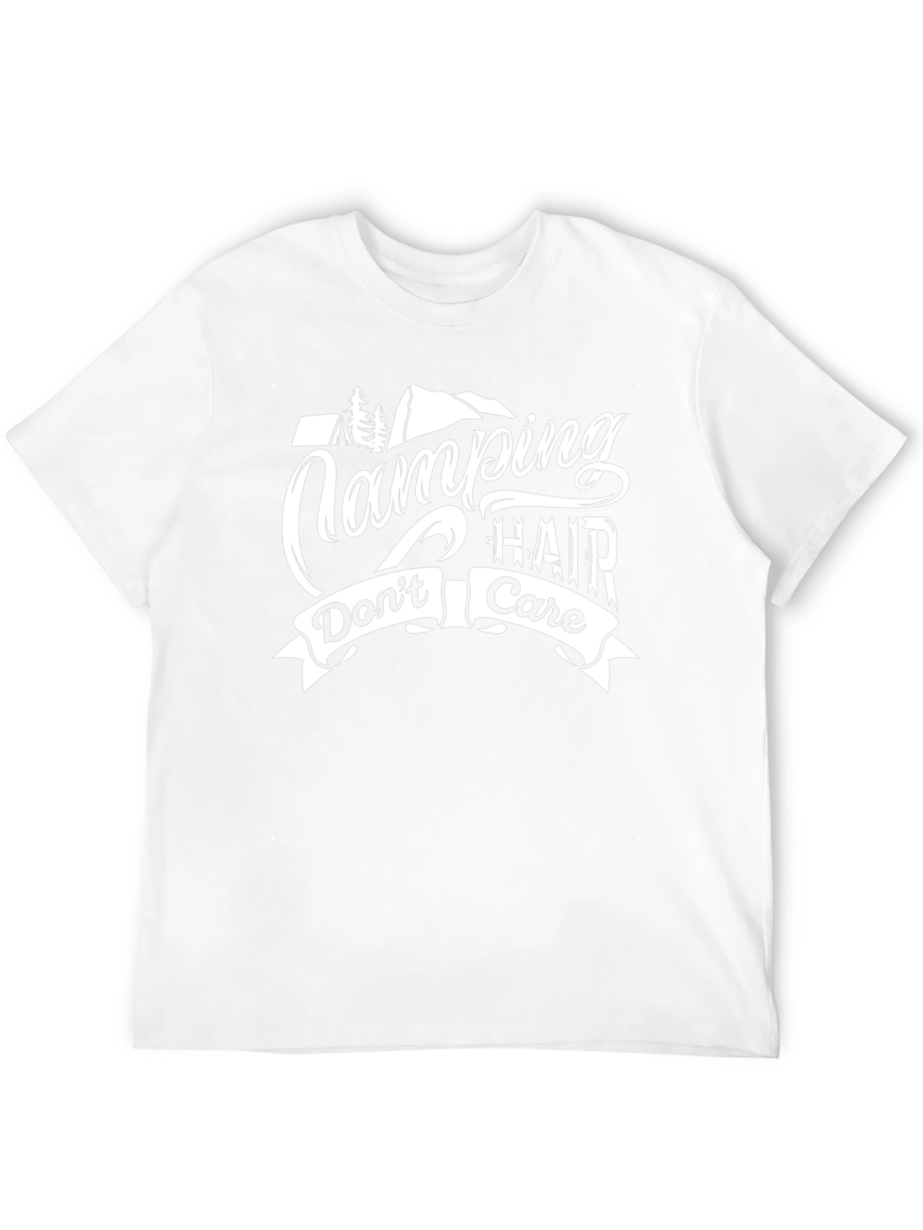 Camping Hair Dont Care Graphic Tee