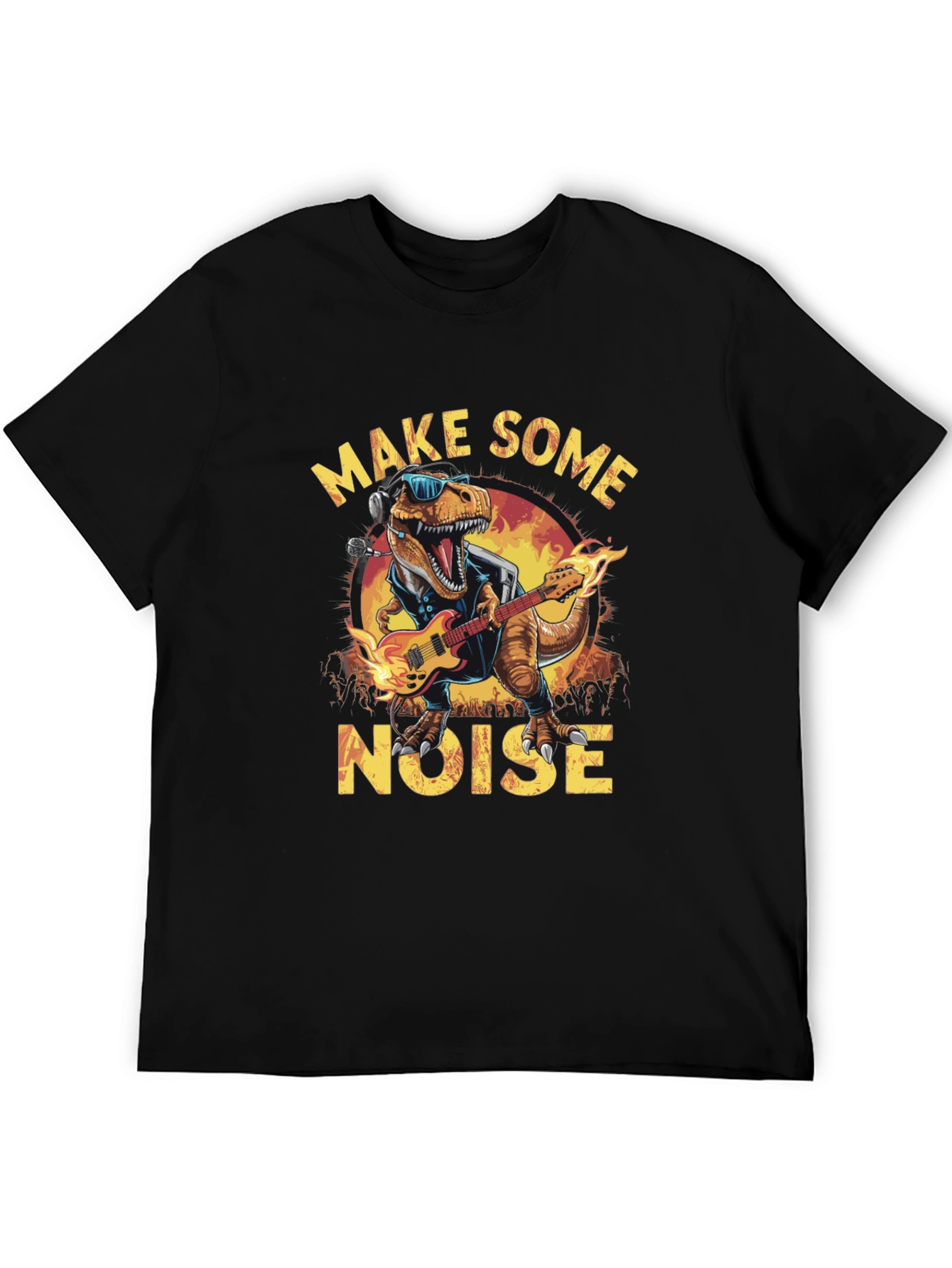 Rock and Roll Dinosaur Graphic Tee