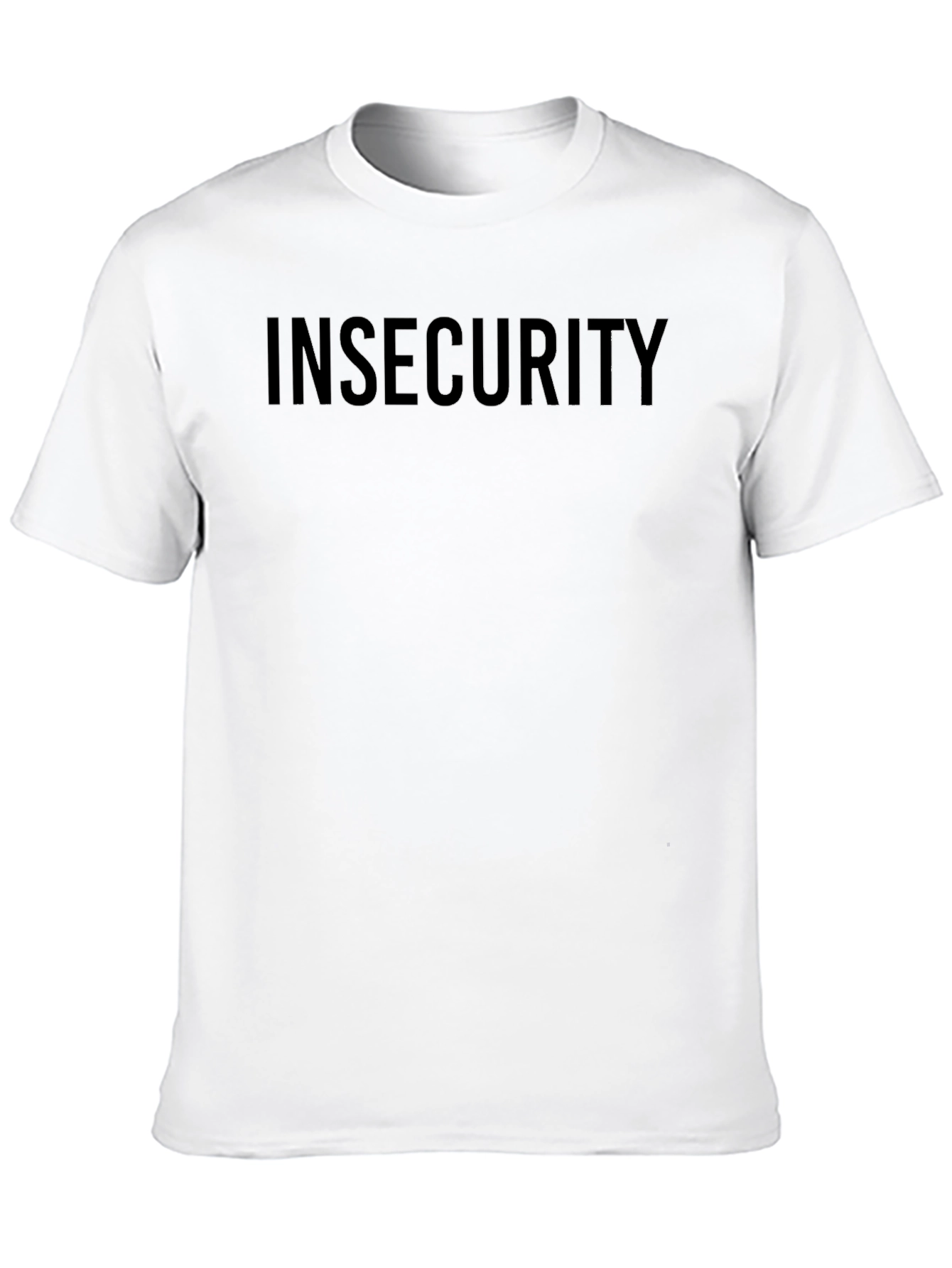 Insecurity Black T-Shirt - Minimalist Design