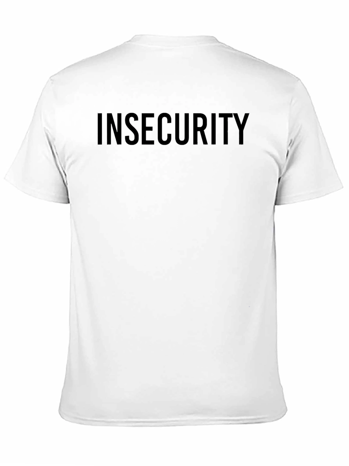 Insecurity Black T-Shirt - Minimalist Design