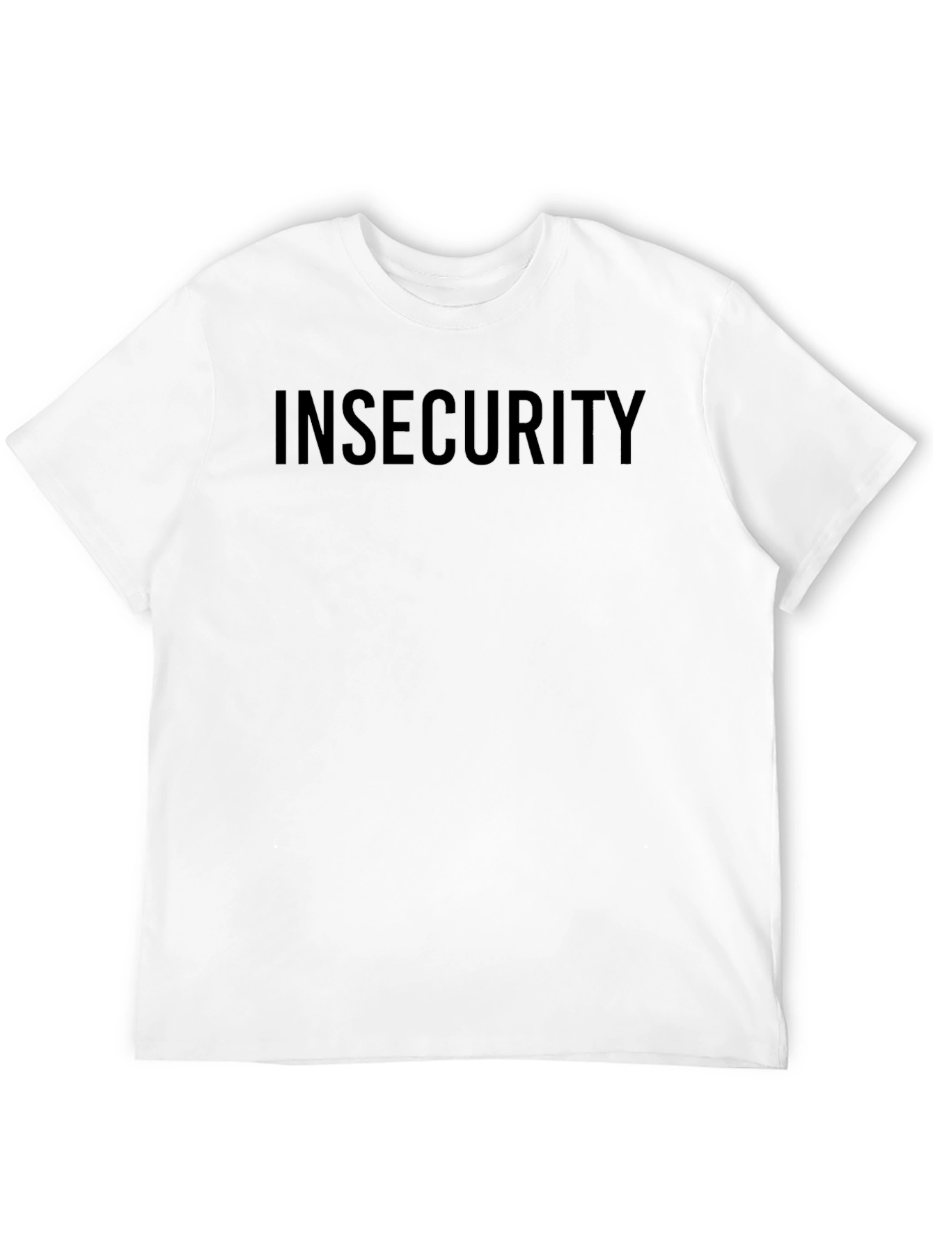 Insecurity Black T-Shirt - Minimalist Design