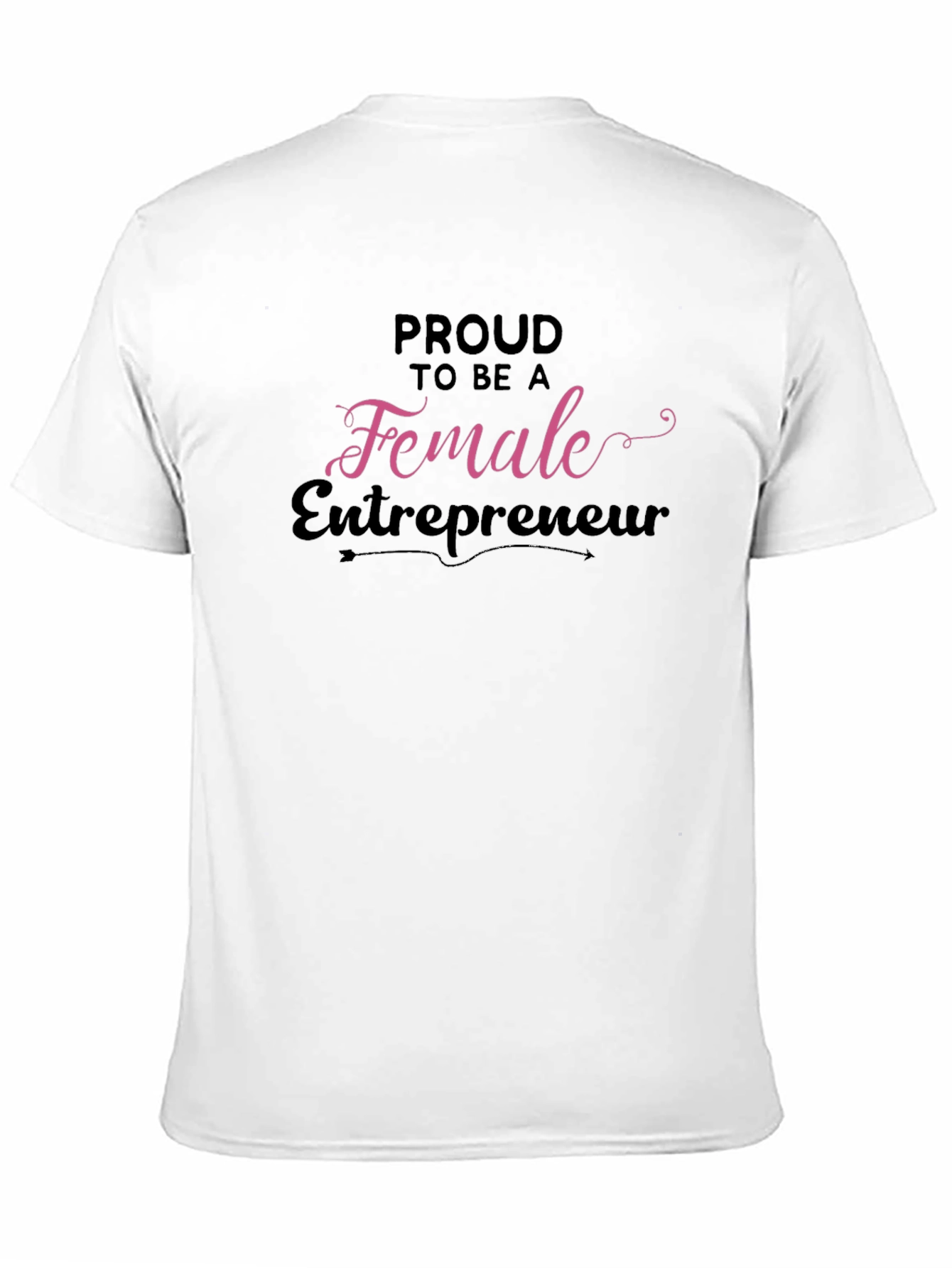 Proud Female Entrepreneur Black Graphic Tee