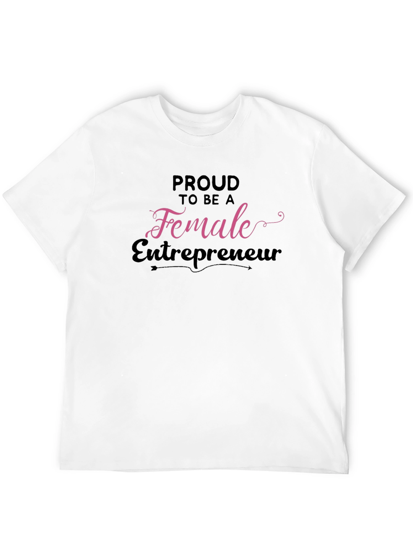 Proud Female Entrepreneur Black Graphic Tee