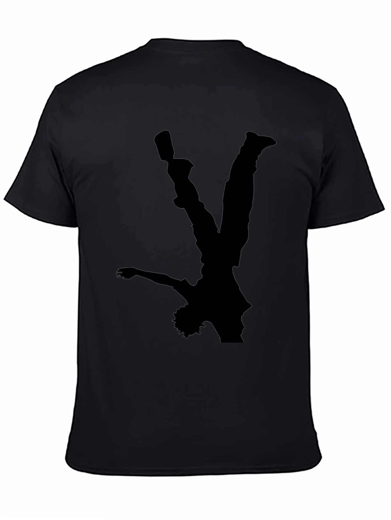 Black T-Shirt with Dancer Silhouette