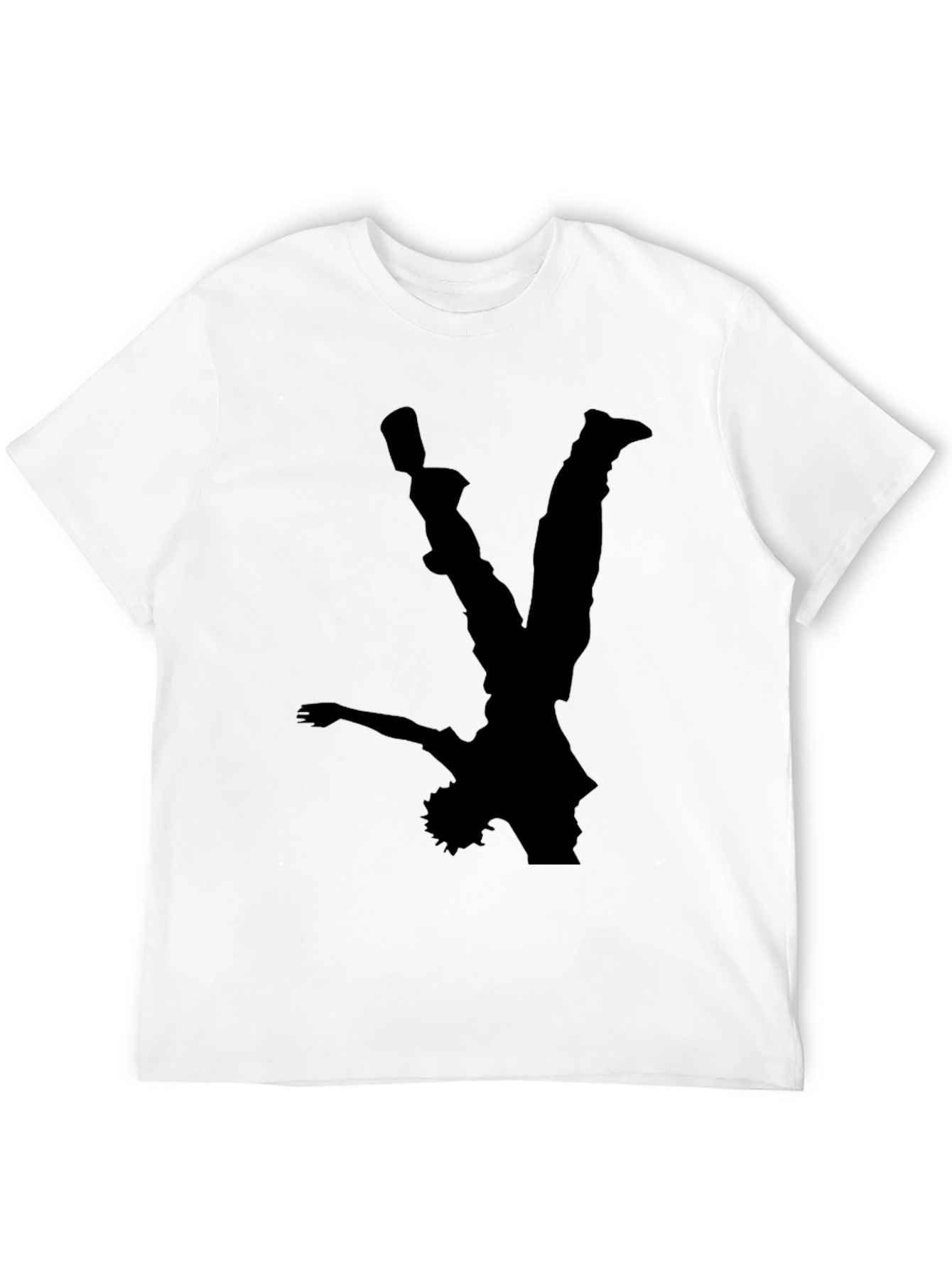 Black T-Shirt with Dancer Silhouette