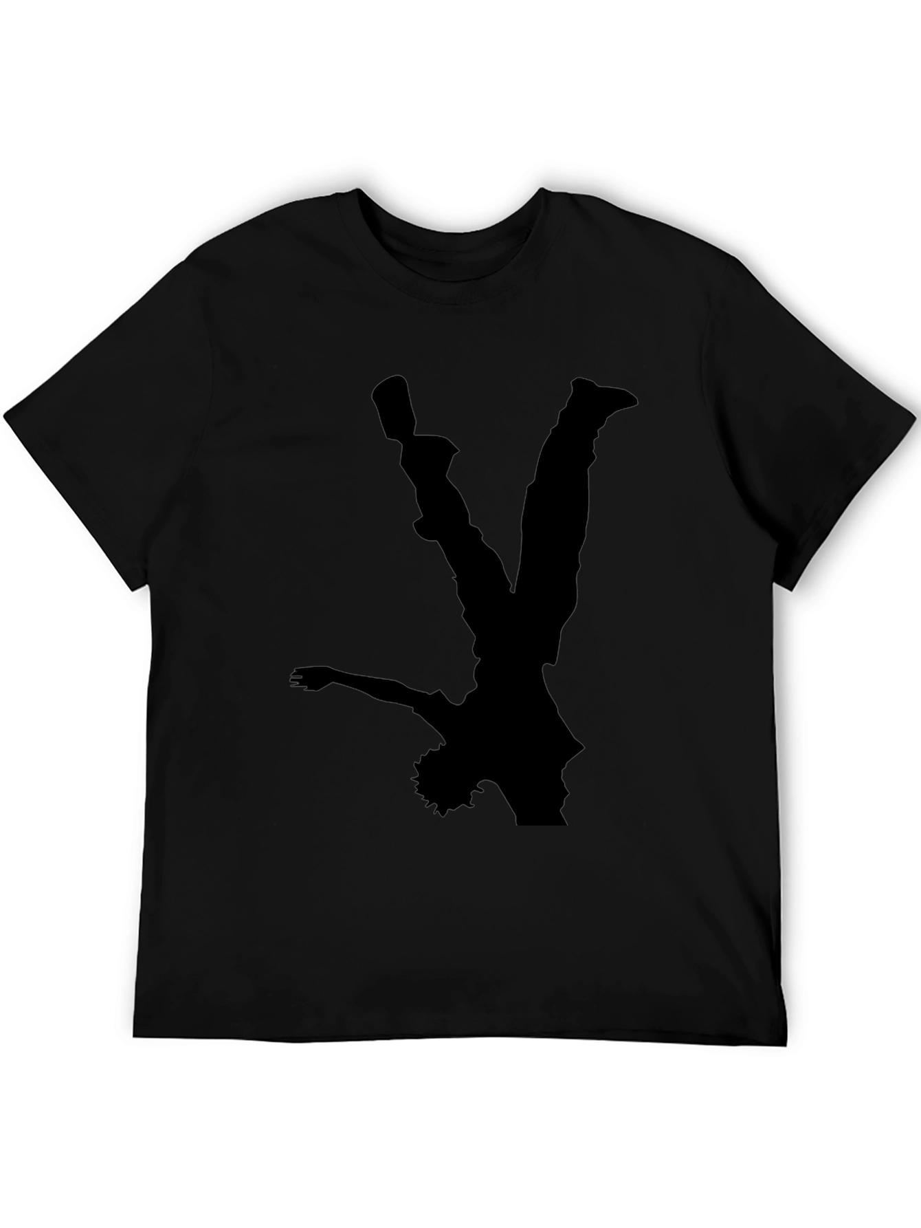 Black T-Shirt with Dancer Silhouette