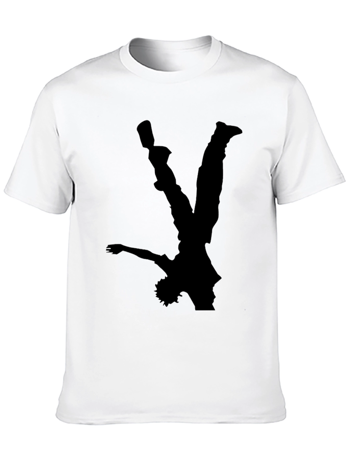 Black T-Shirt with Dancer Silhouette
