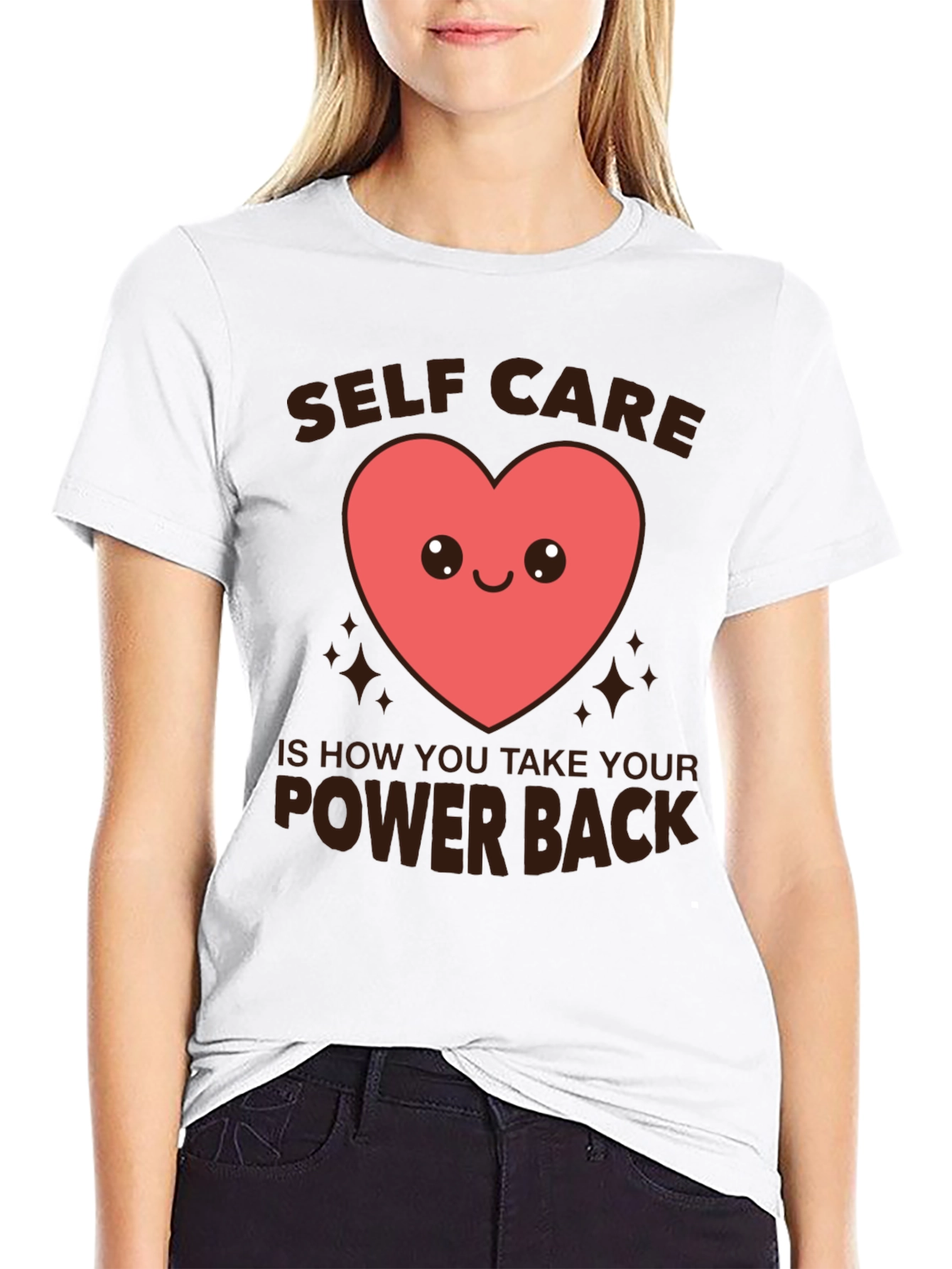 Self Care Heart Graphic T-Shirt