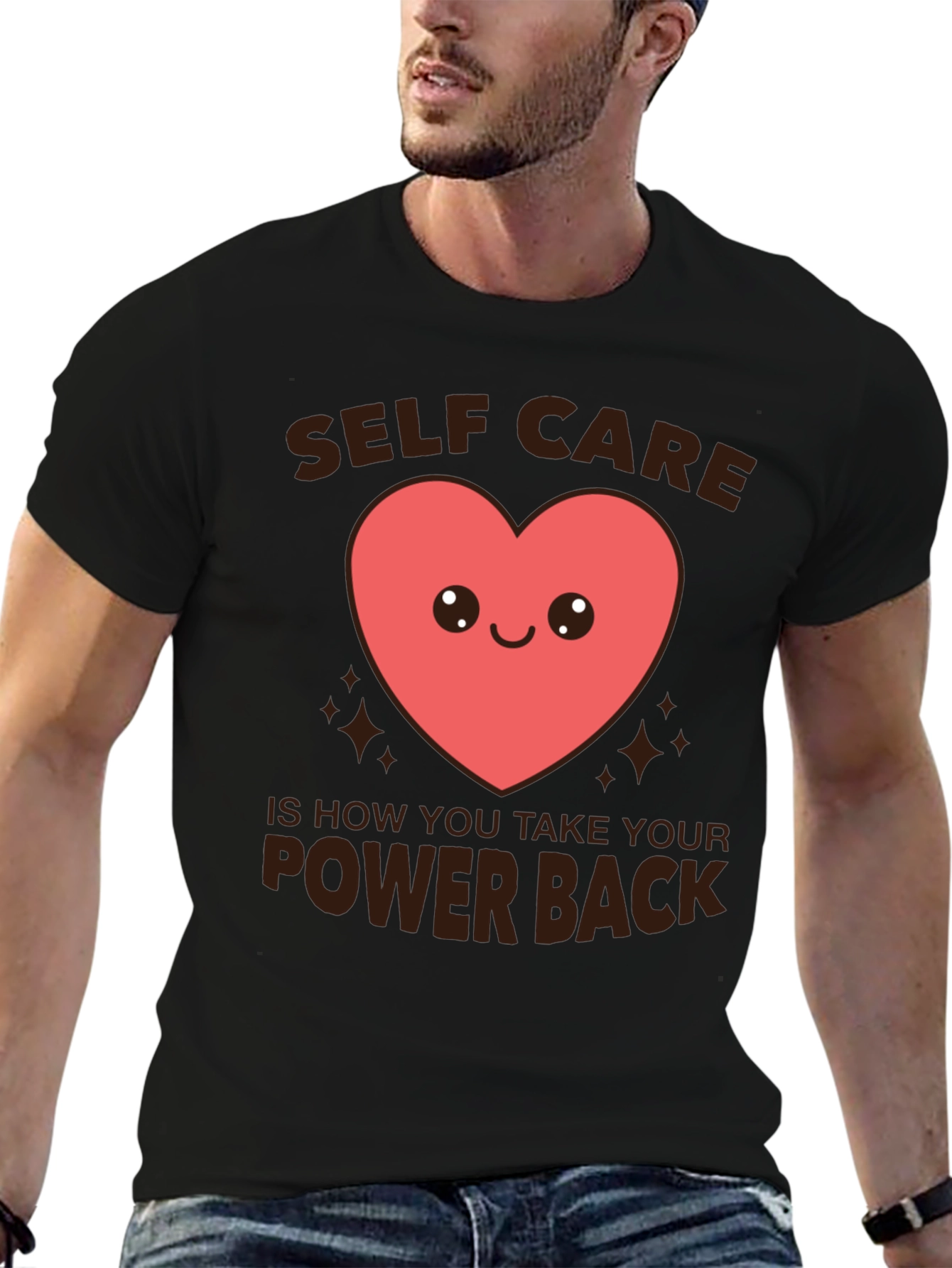 Self Care Heart Graphic T-Shirt