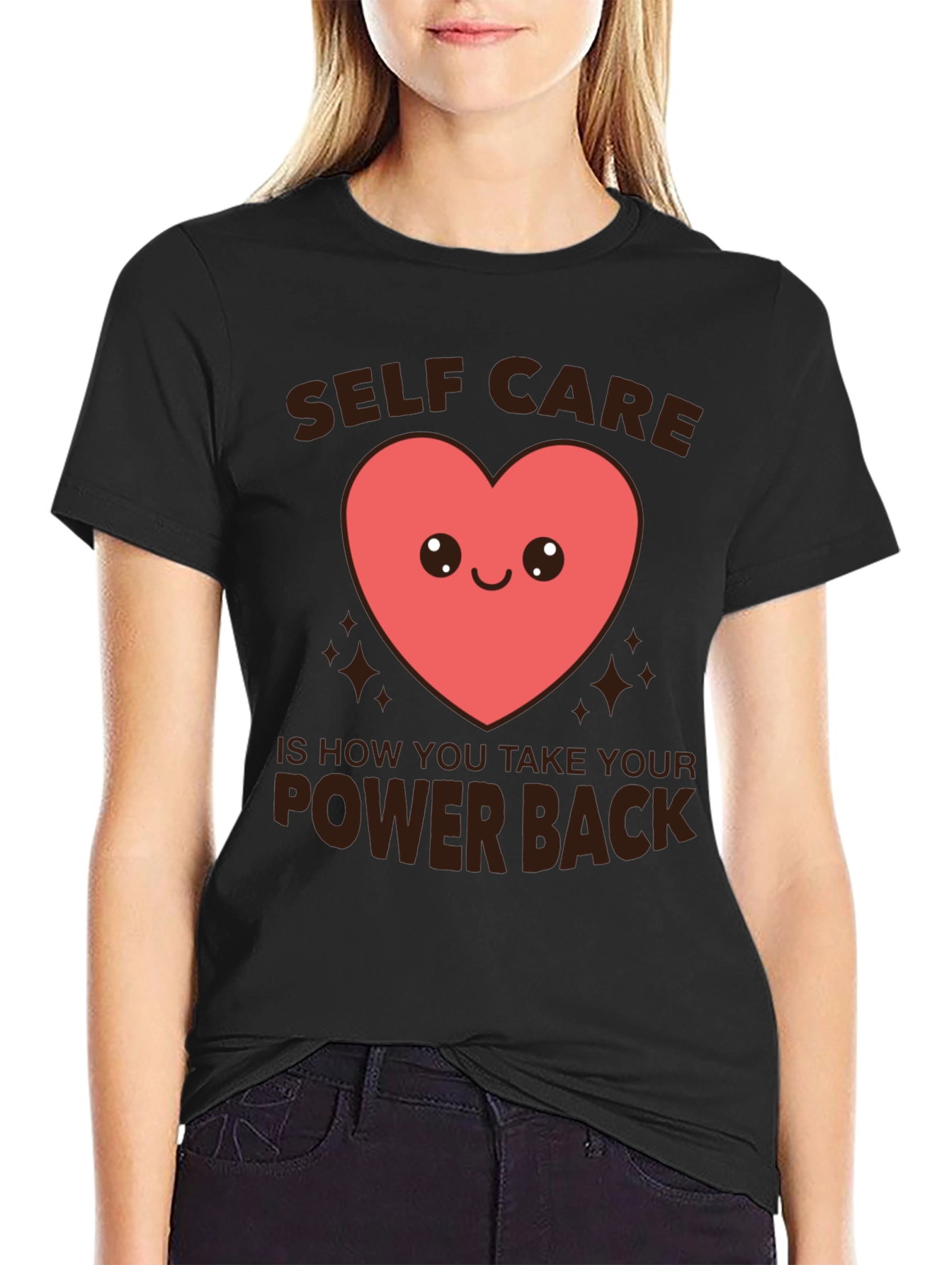 Self Care Heart Graphic T-Shirt