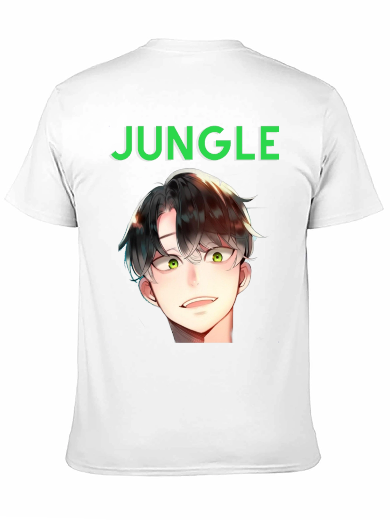 Jungle Anime Graphic Tee - Black