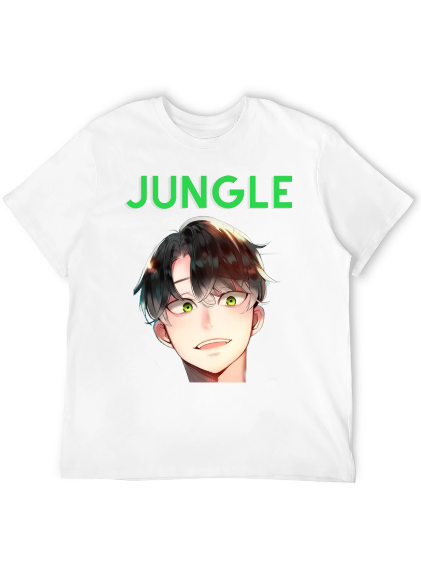Jungle Anime Graphic Tee - Black