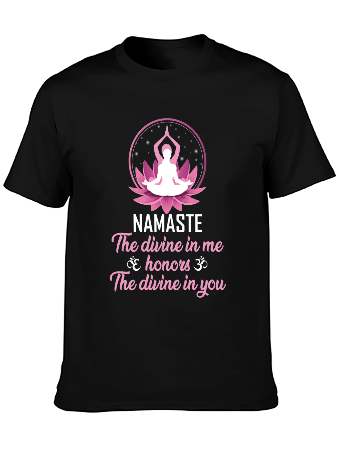 Namaste Yoga Lotus T-Shirt - Divine Connection