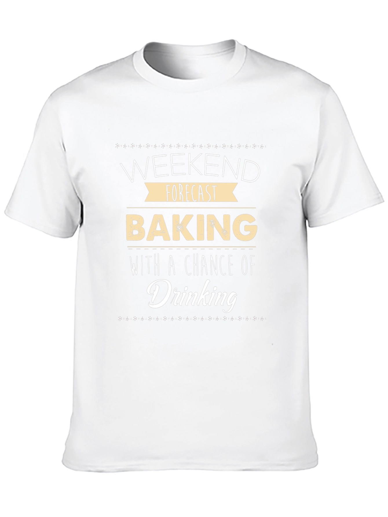 Weekend Baking and Drinking Black T-Shirt