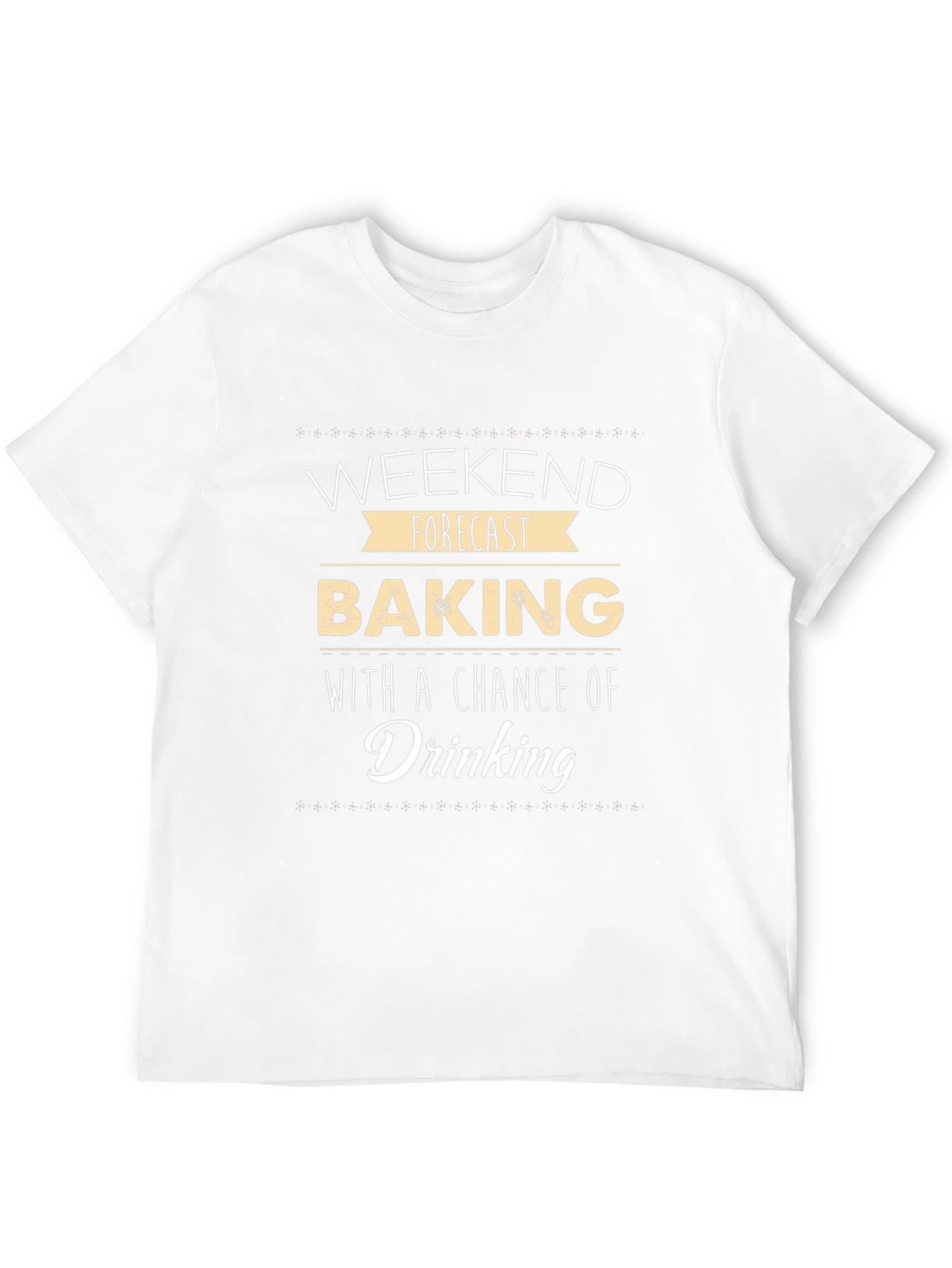Weekend Baking and Drinking Black T-Shirt