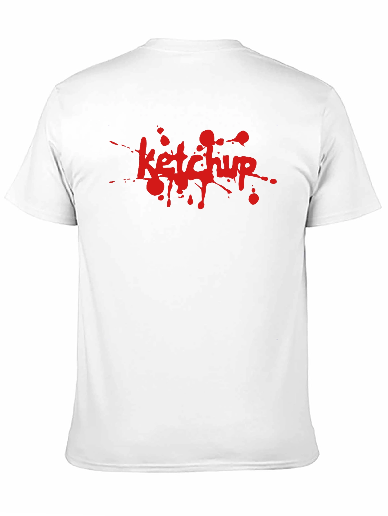 Ketchup Splatter Graphic T-Shirt - Novelty Tee