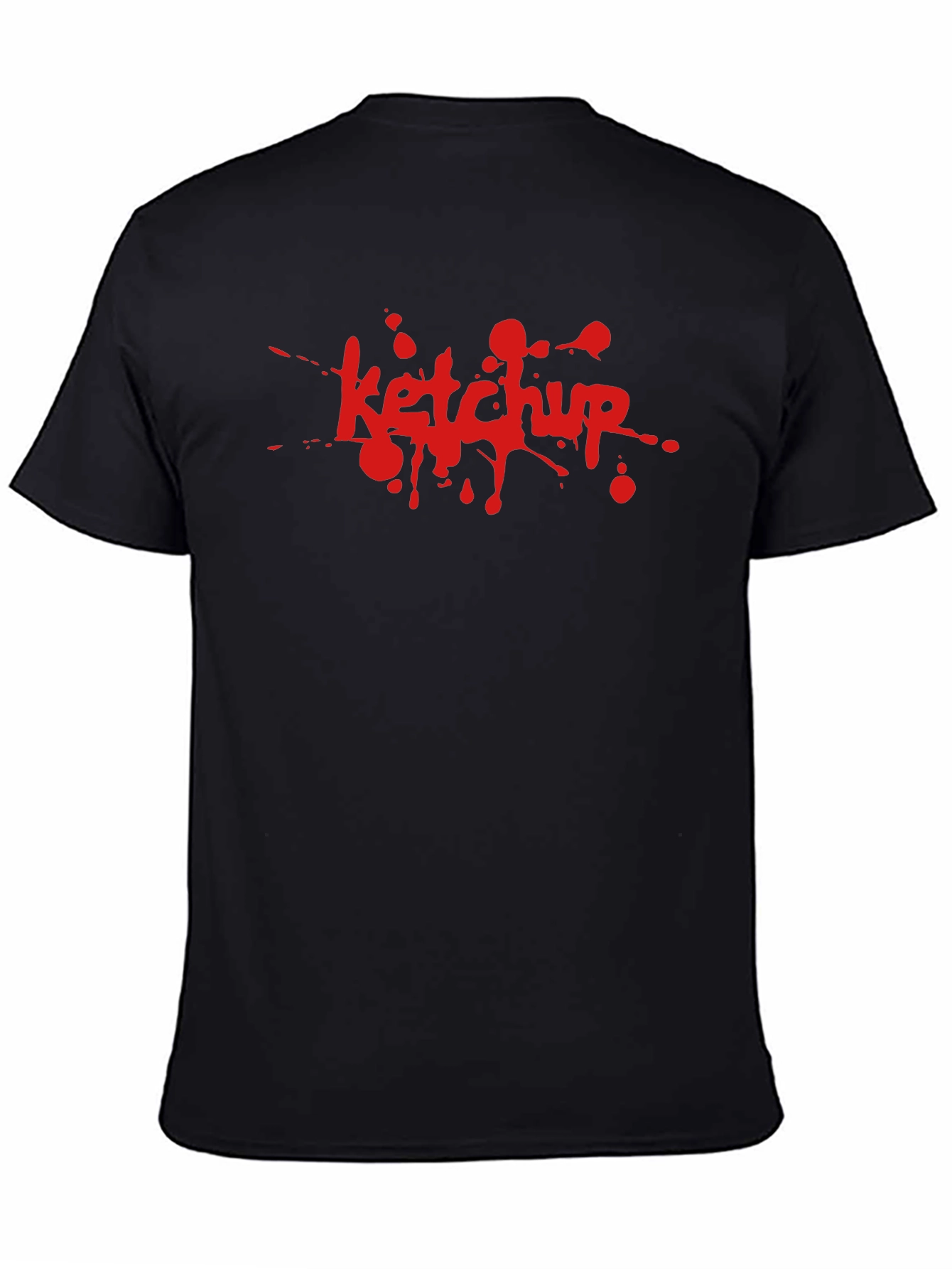 Ketchup Splatter Graphic T-Shirt - Novelty Tee